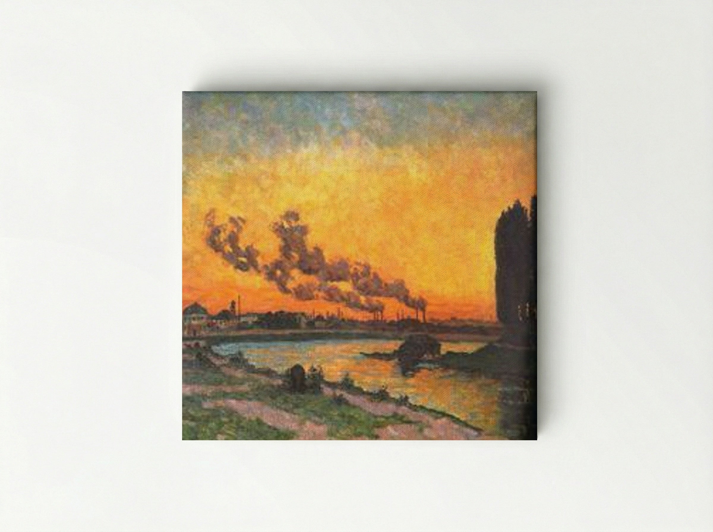 Sunset at Ivry (Soleil couchant à Ivry) - Armand Guillaumin - Canvas
