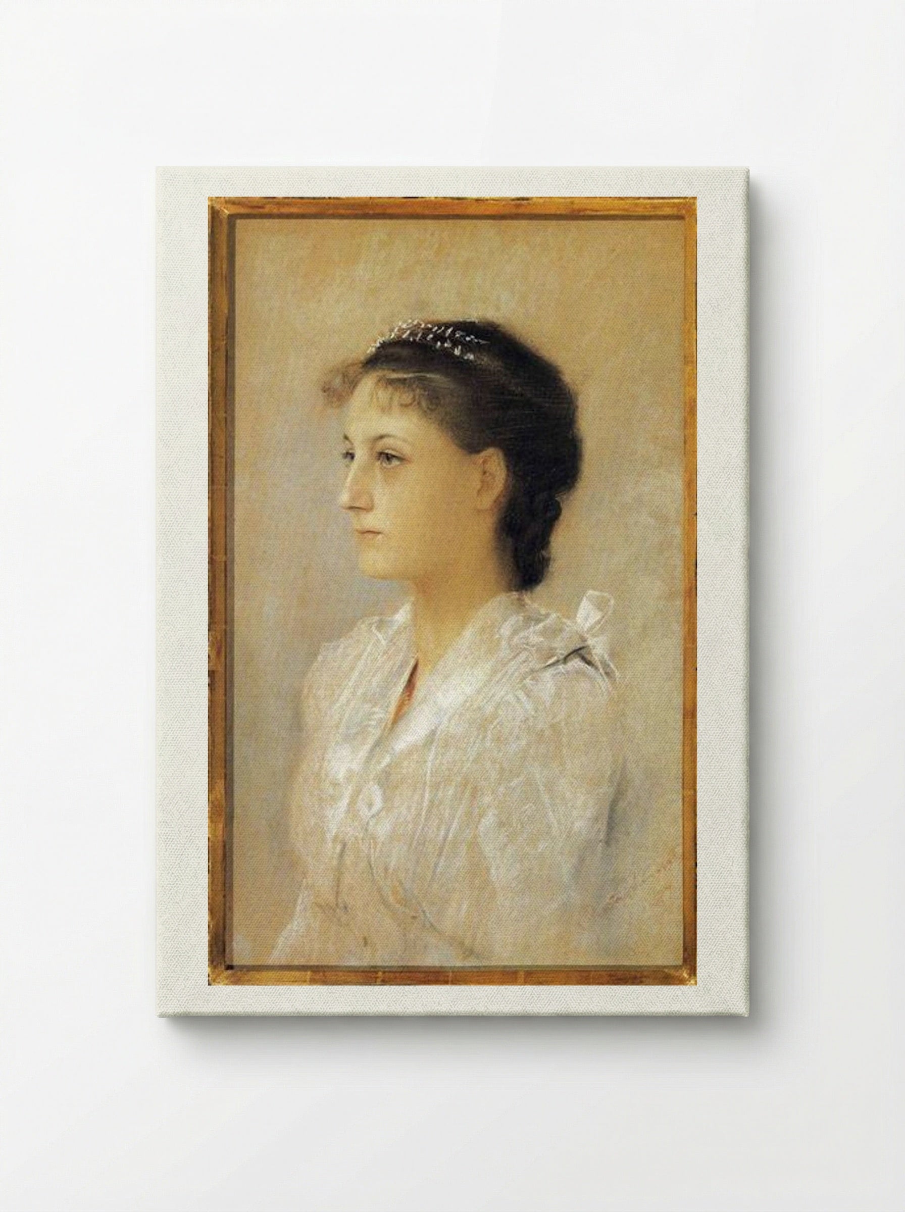 Emilie Flöge, Aged 17 - Gustav Klimt - Canvas