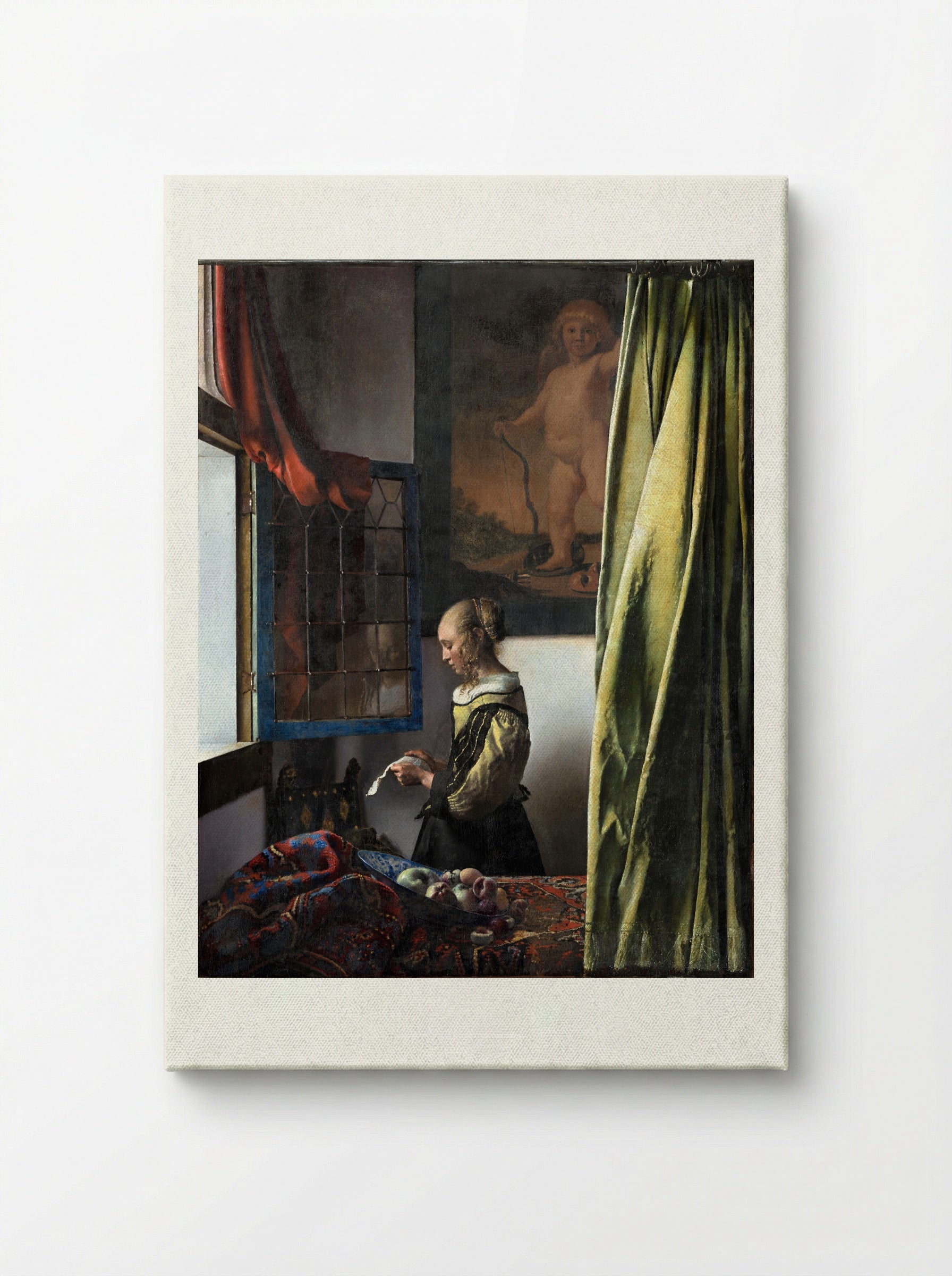Girl Reading a Letter at an Open Window - Johannes Vermeer - Canvas