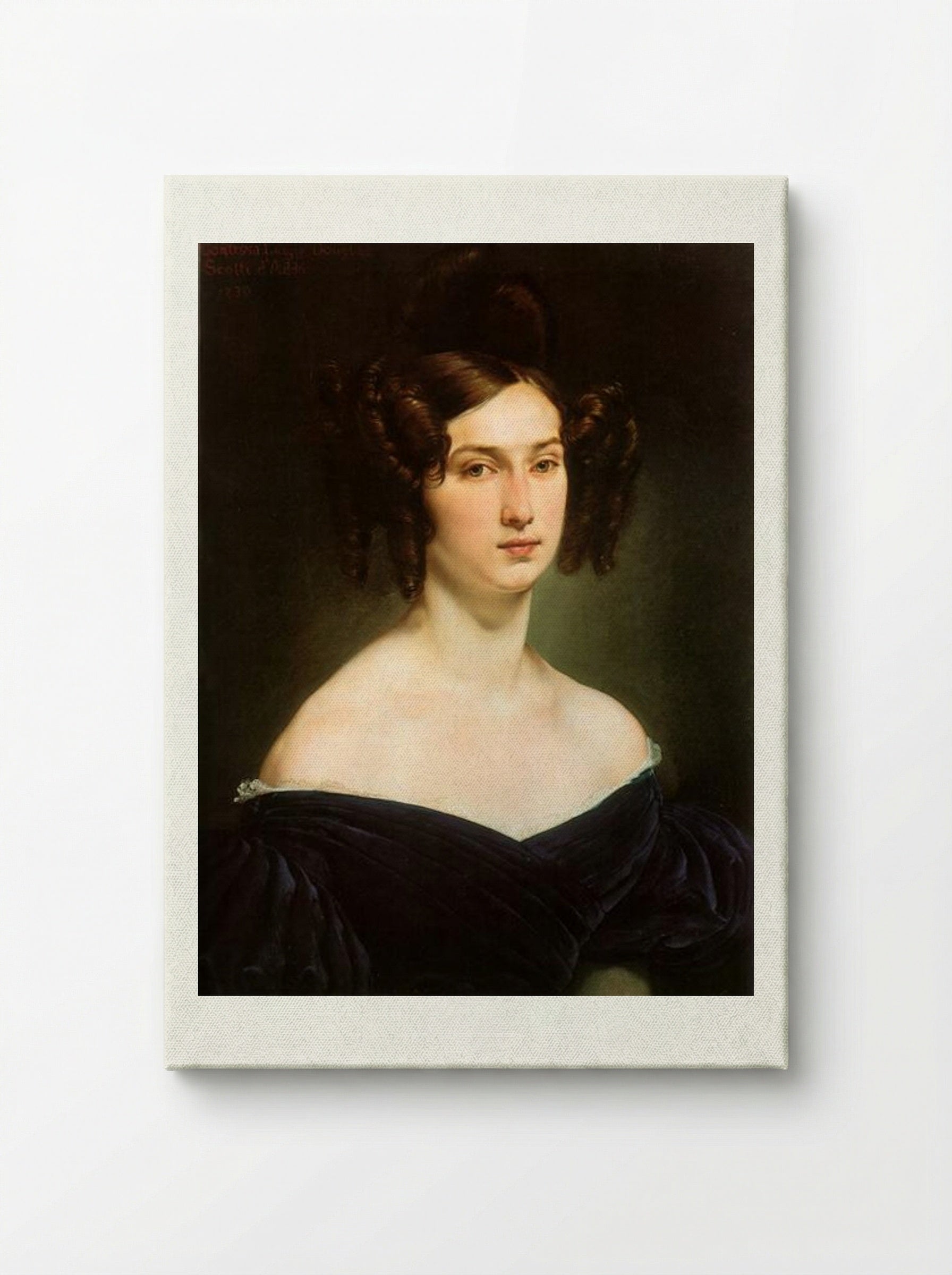 Portrait of Countess Luigia Douglas Scotti d'Adda - Francesco Hayez - Canvas