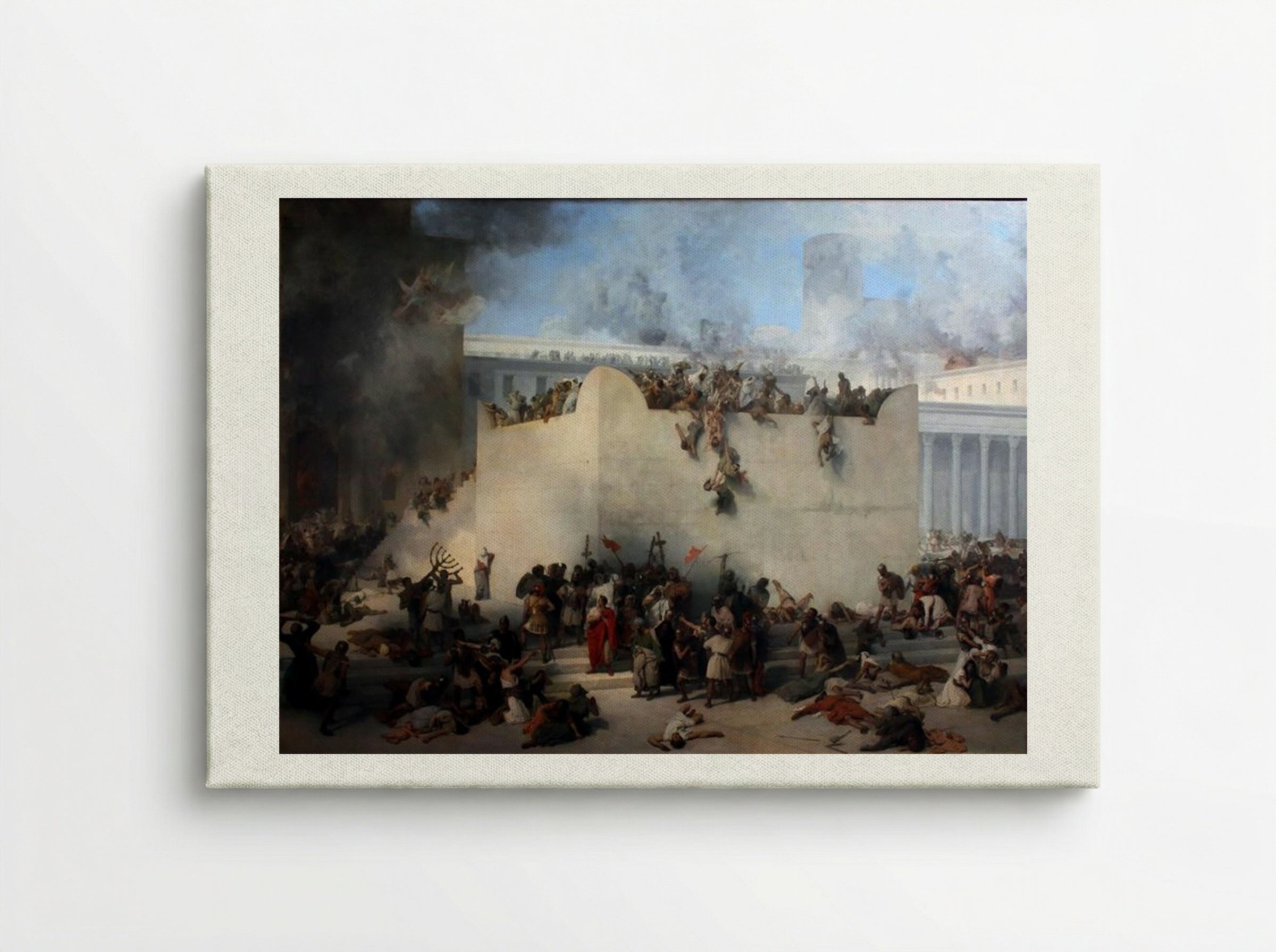 Destruction of the Temple of Jerusalem - Francesco Hayez - Canvas