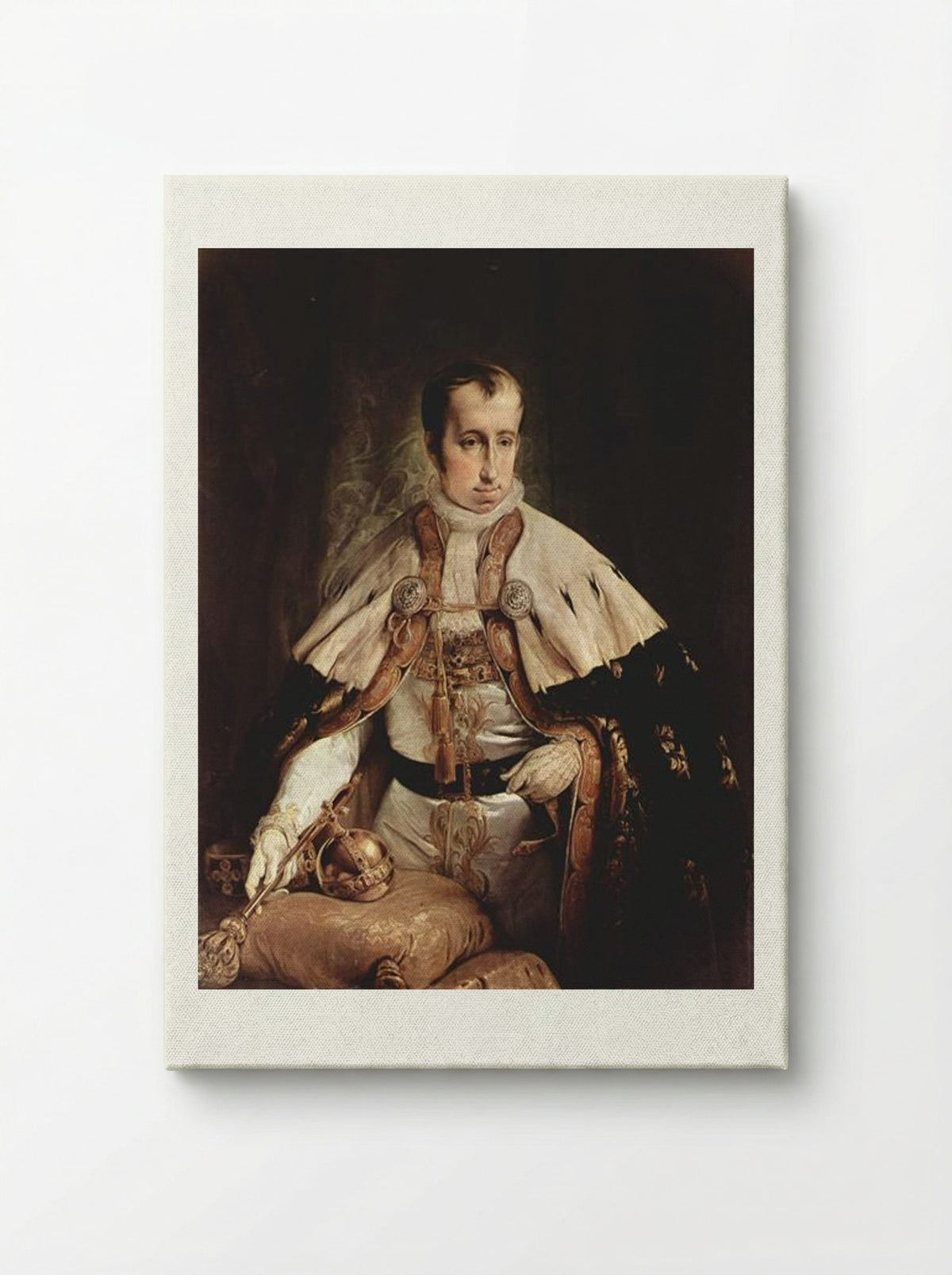 Portrait of Ferdinand I of Austria - Francesco Hayez - Canvas