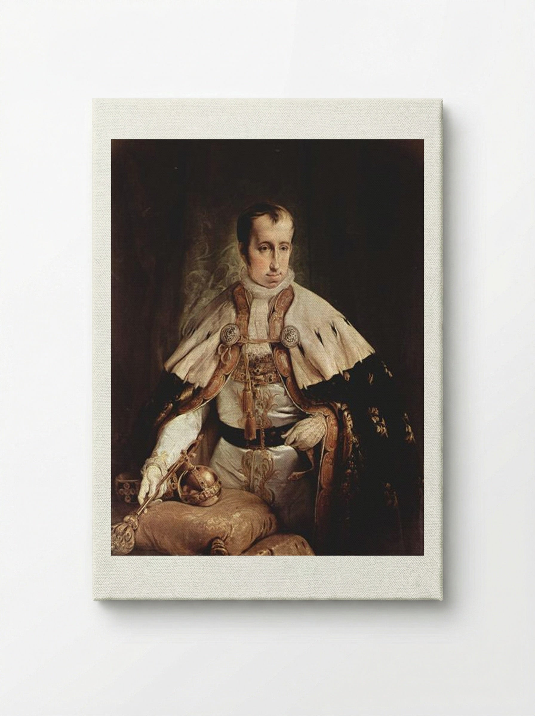 Portrait of Ferdinand I of Austria - Francesco Hayez - Canvas