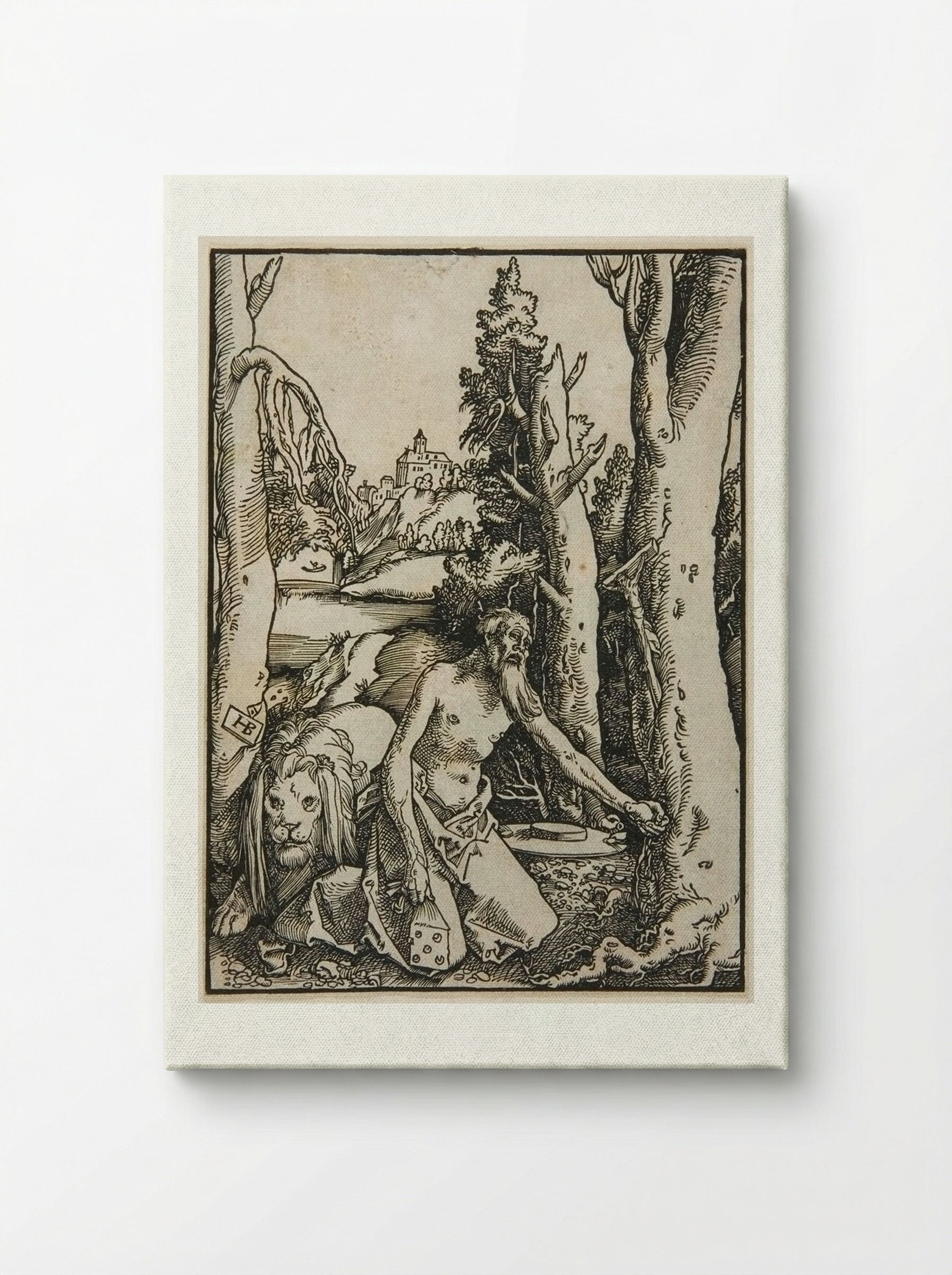 Saint Jerome in the Desert - Hans Baldung Grien - Canvas