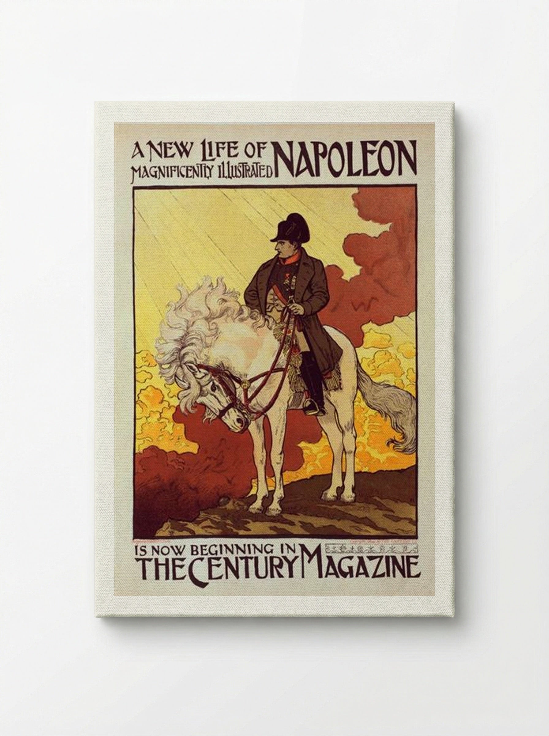 Affiche pour The Century Magazine, Napoléon - Eugène Grasset - Canvas