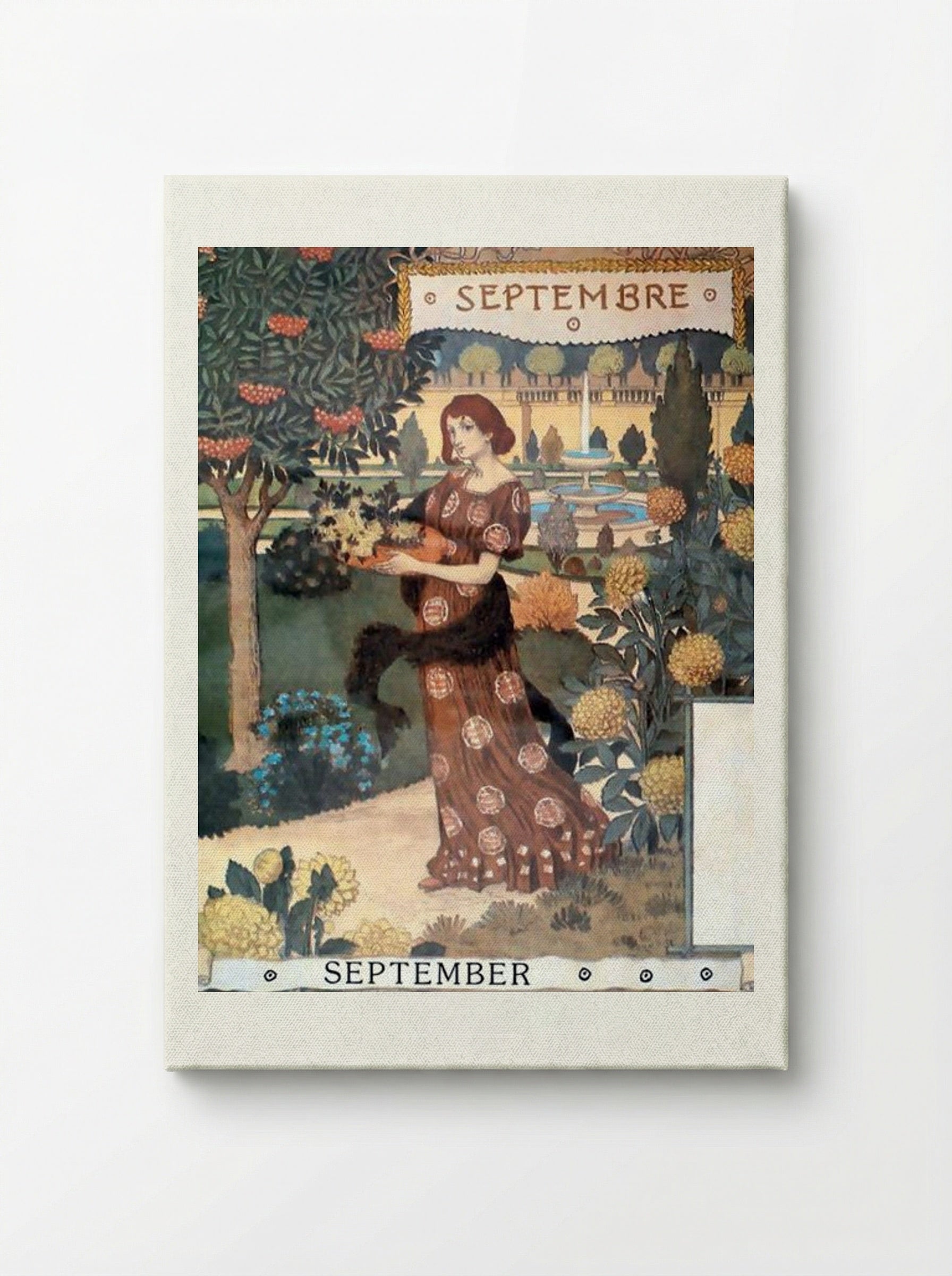 La Belle Jardinière - Septembre - Eugène Grasset - Canvas