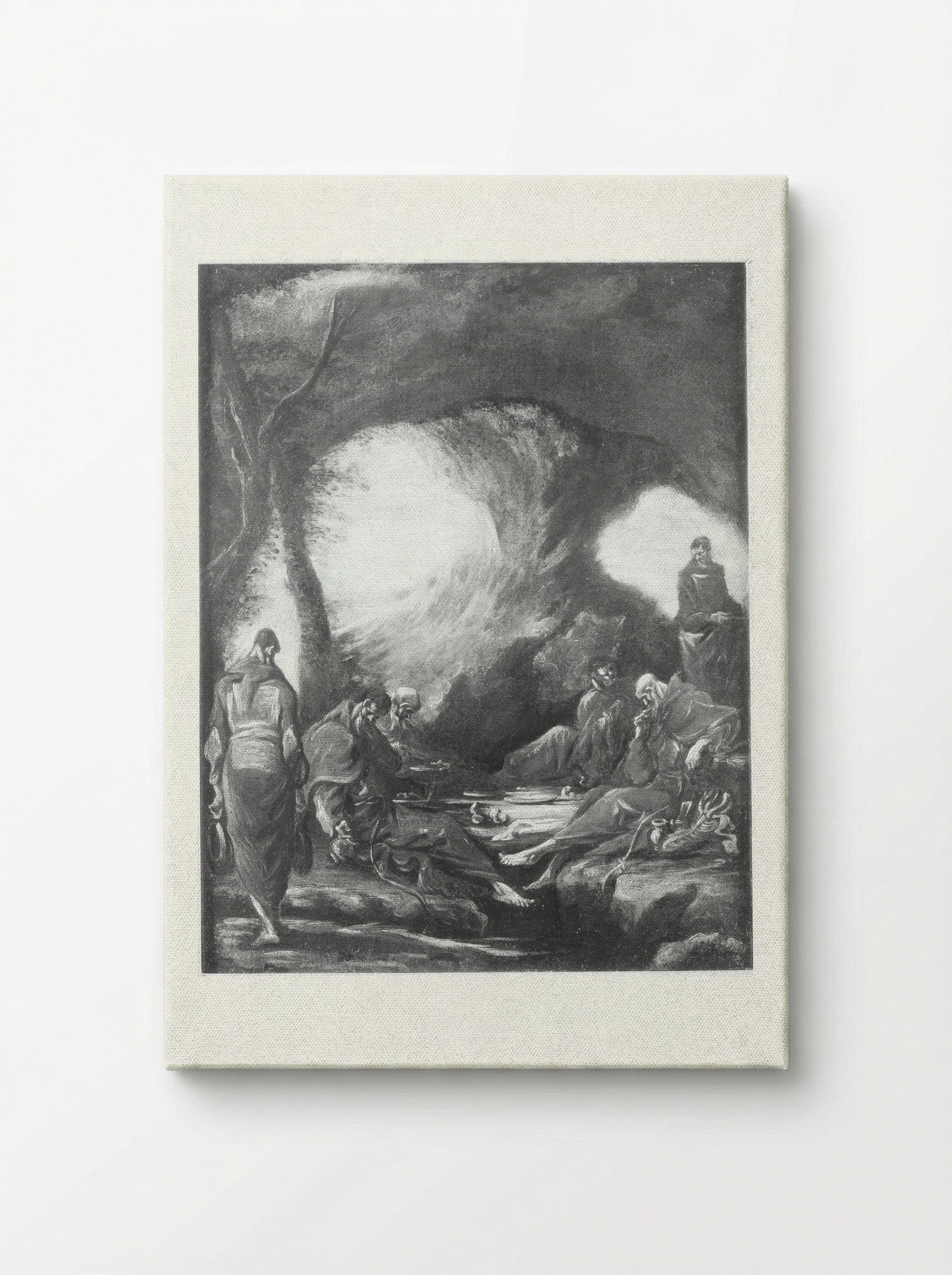 Monks in a Grotto - Alessandro Magnasco - Canvas