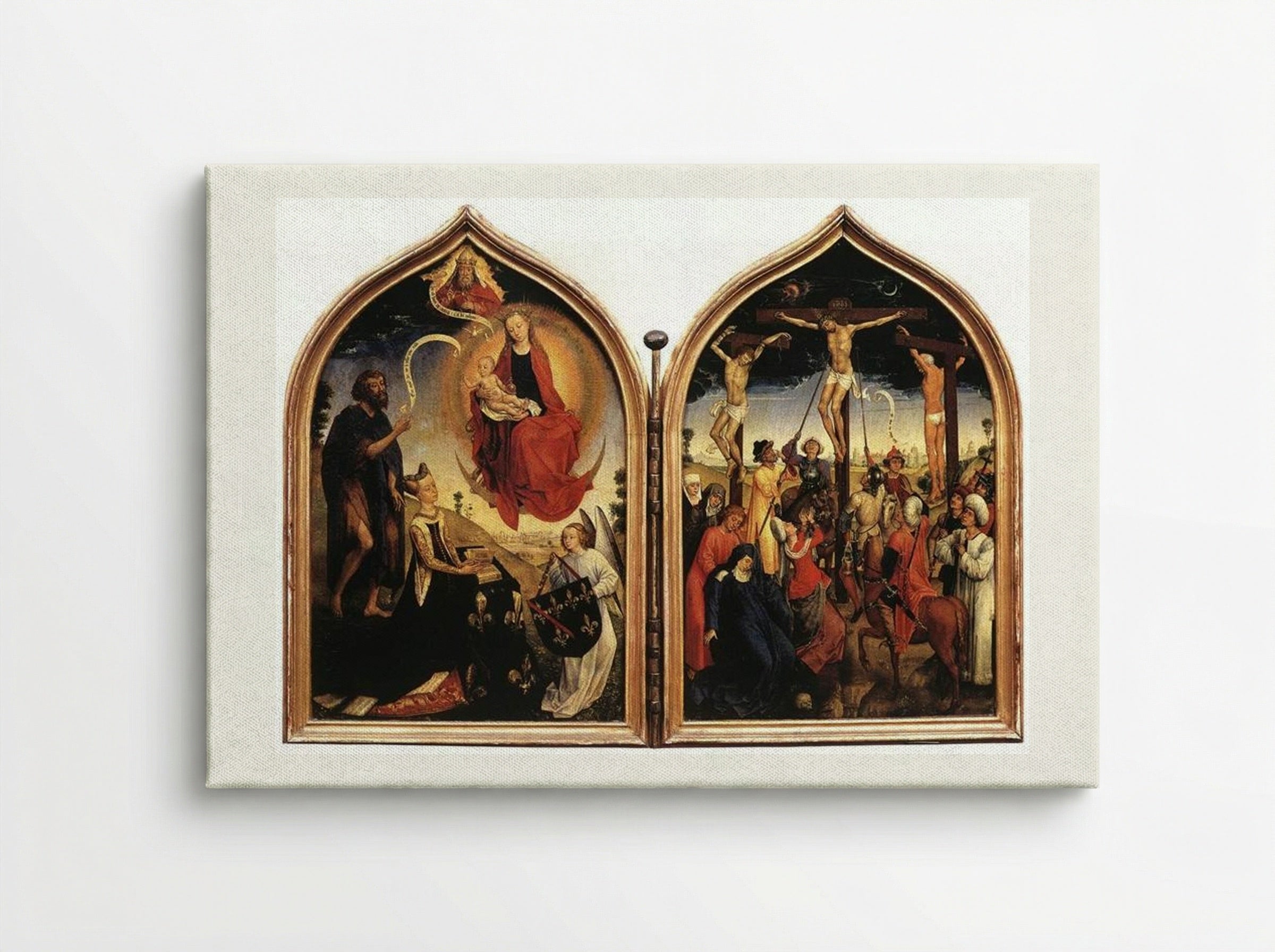 Diptych of Jeanne of France - Rogier van der Weyden - Canvas