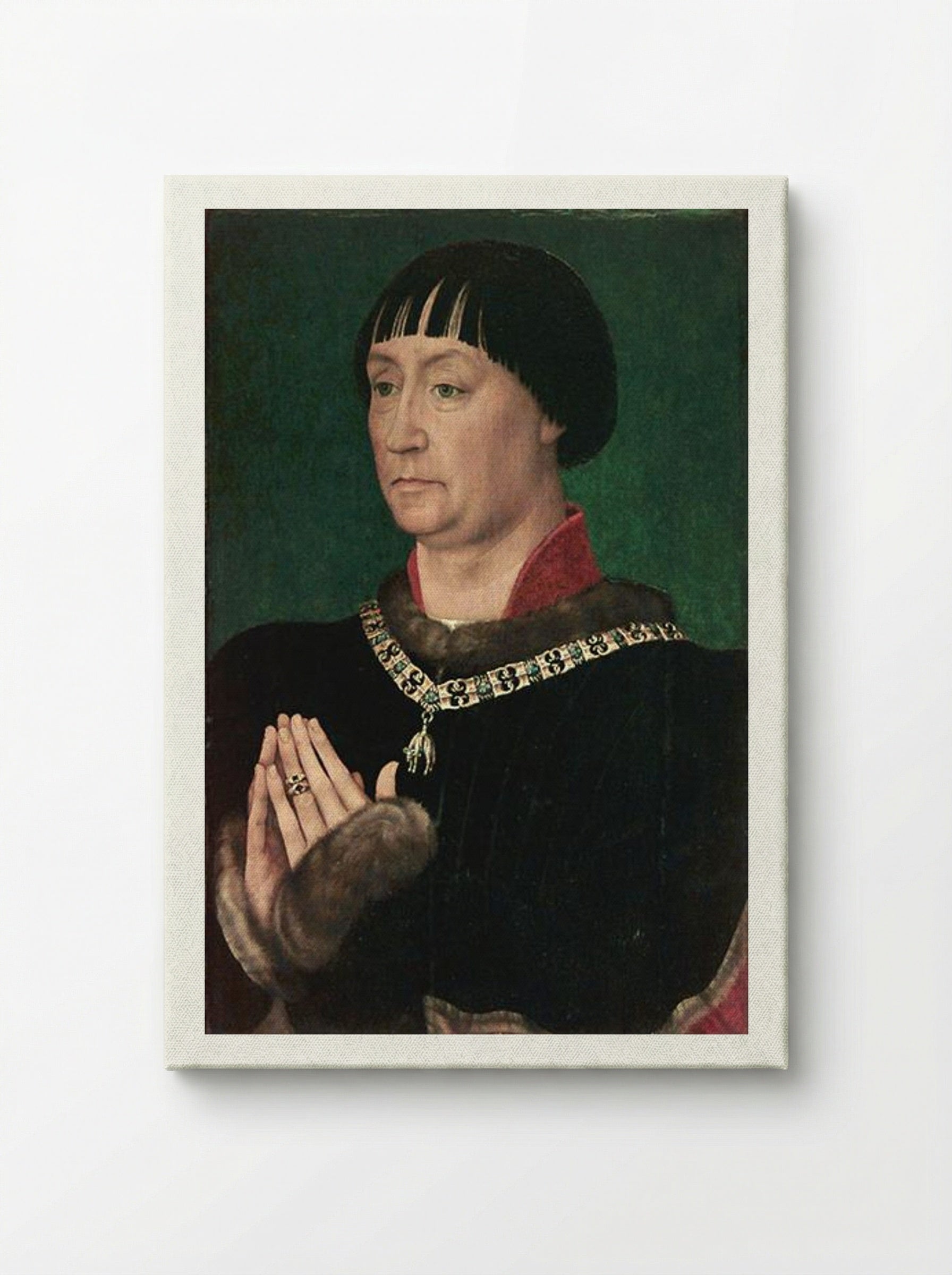 Portrait of Jean le Belliqueux - Rogier van der Weyden - Canvas