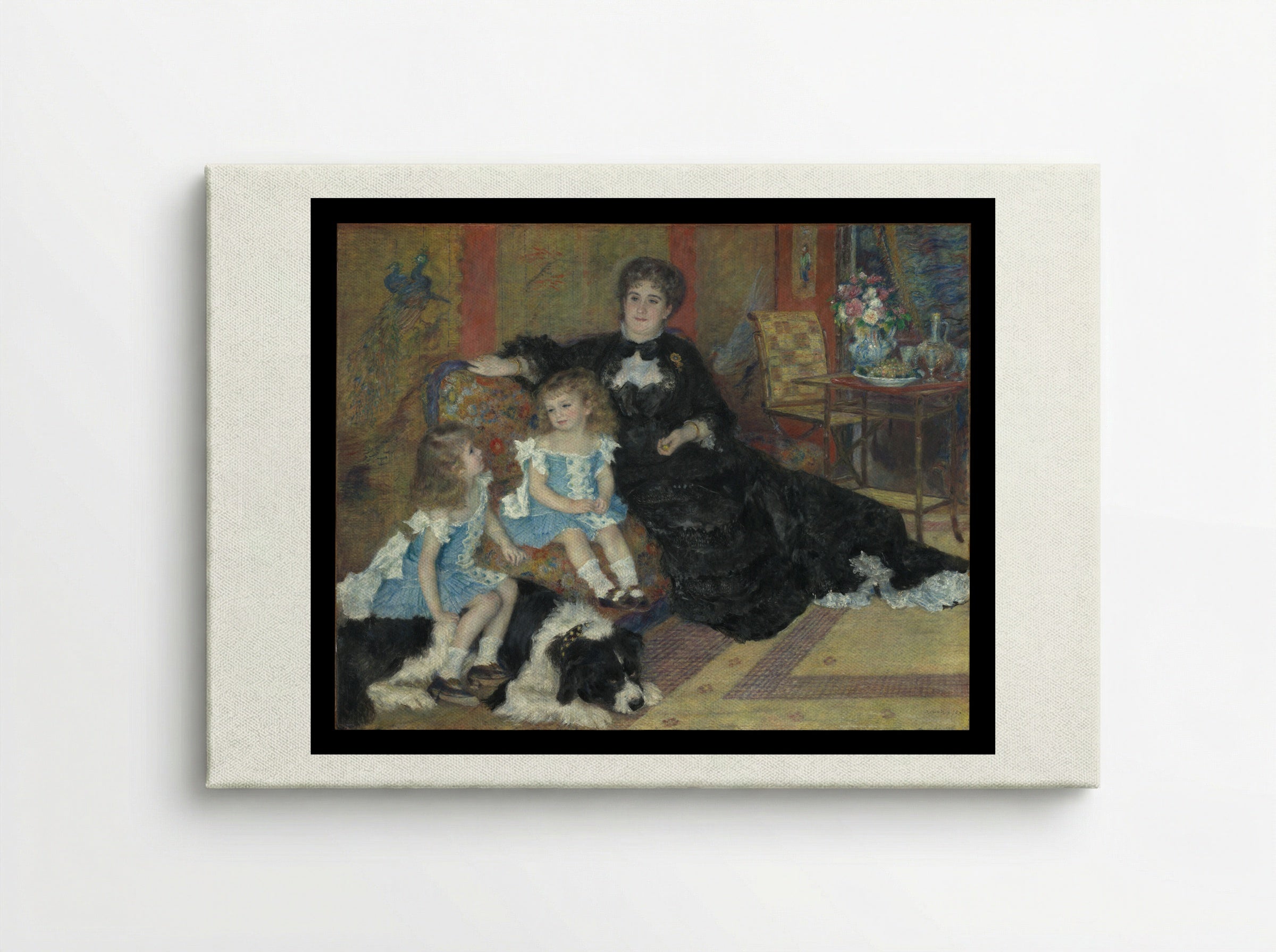 Madame Georges Charpentier and Her Children - Pierre-Auguste Renoir - Canvas