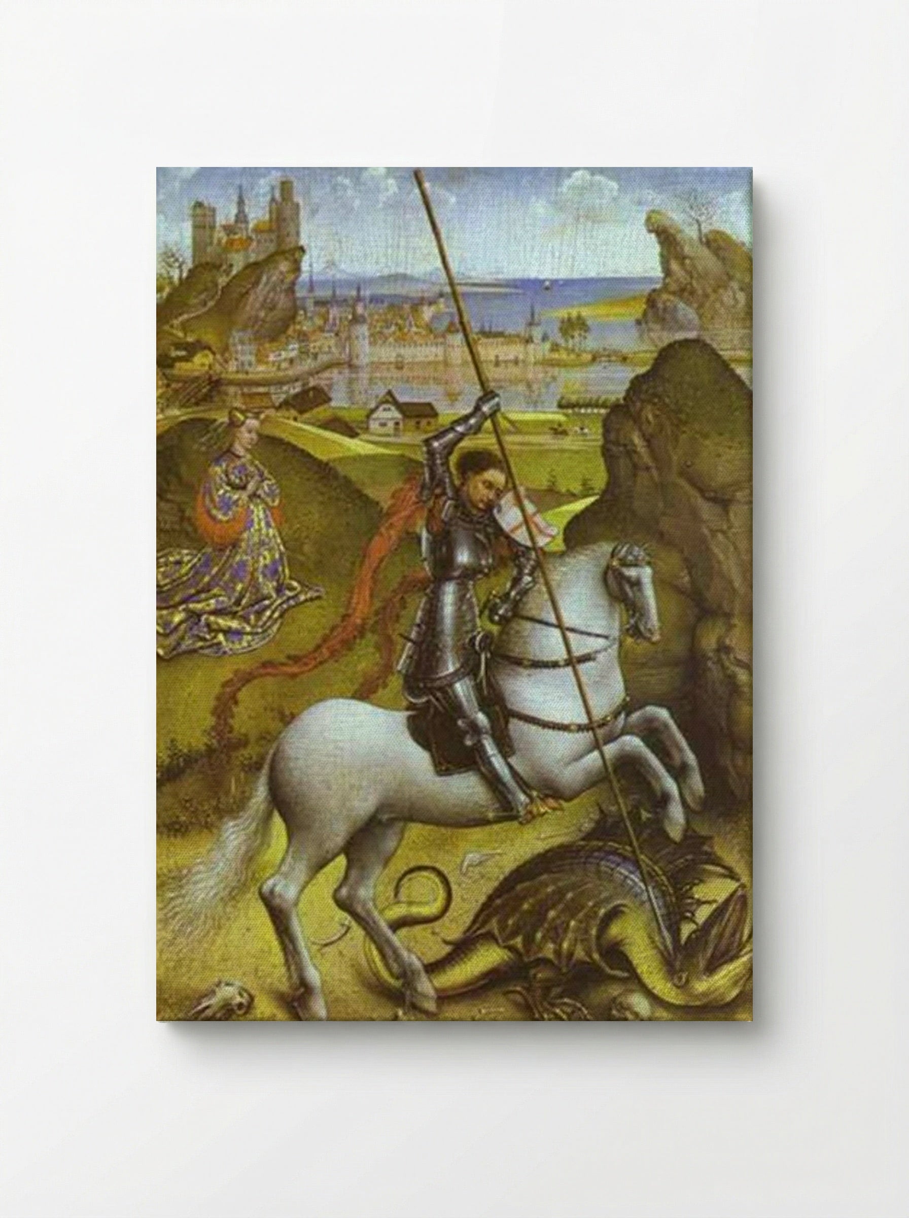 Saint George and the Dragon - Rogier van der Weyden - Canvas