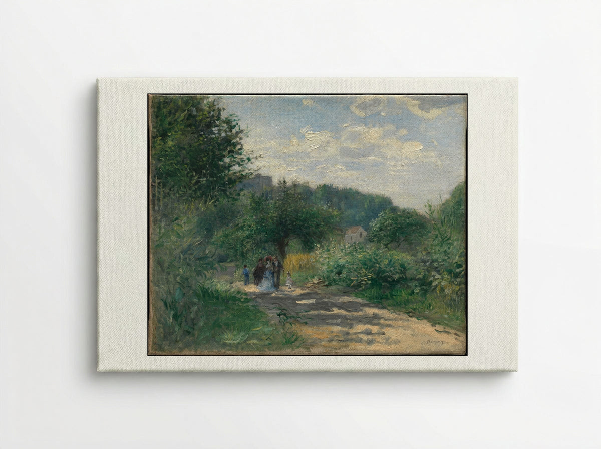 A Road in Louveciennes - Pierre-Auguste Renoir - Canvas