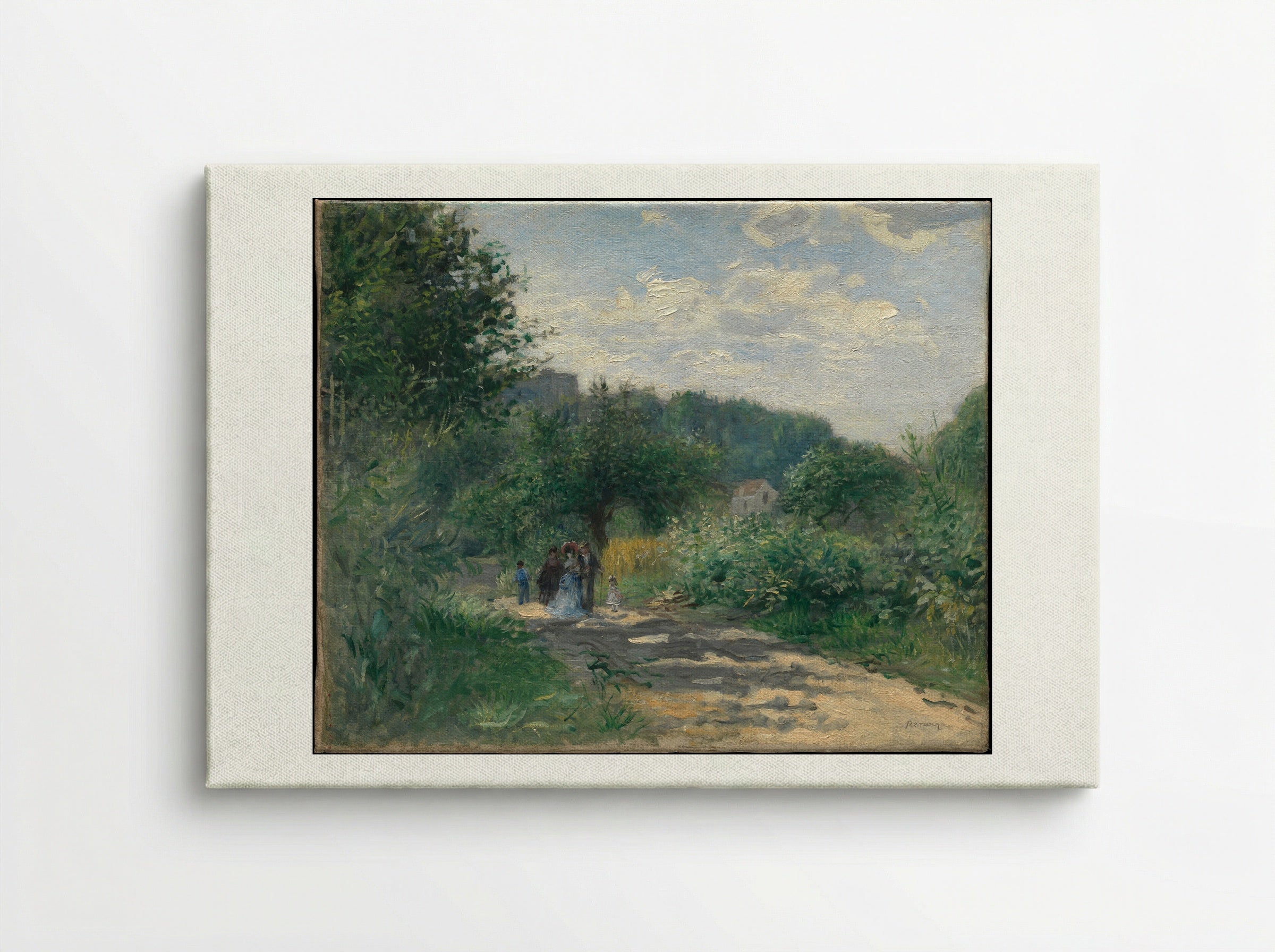 A Road in Louveciennes - Pierre-Auguste Renoir - Canvas