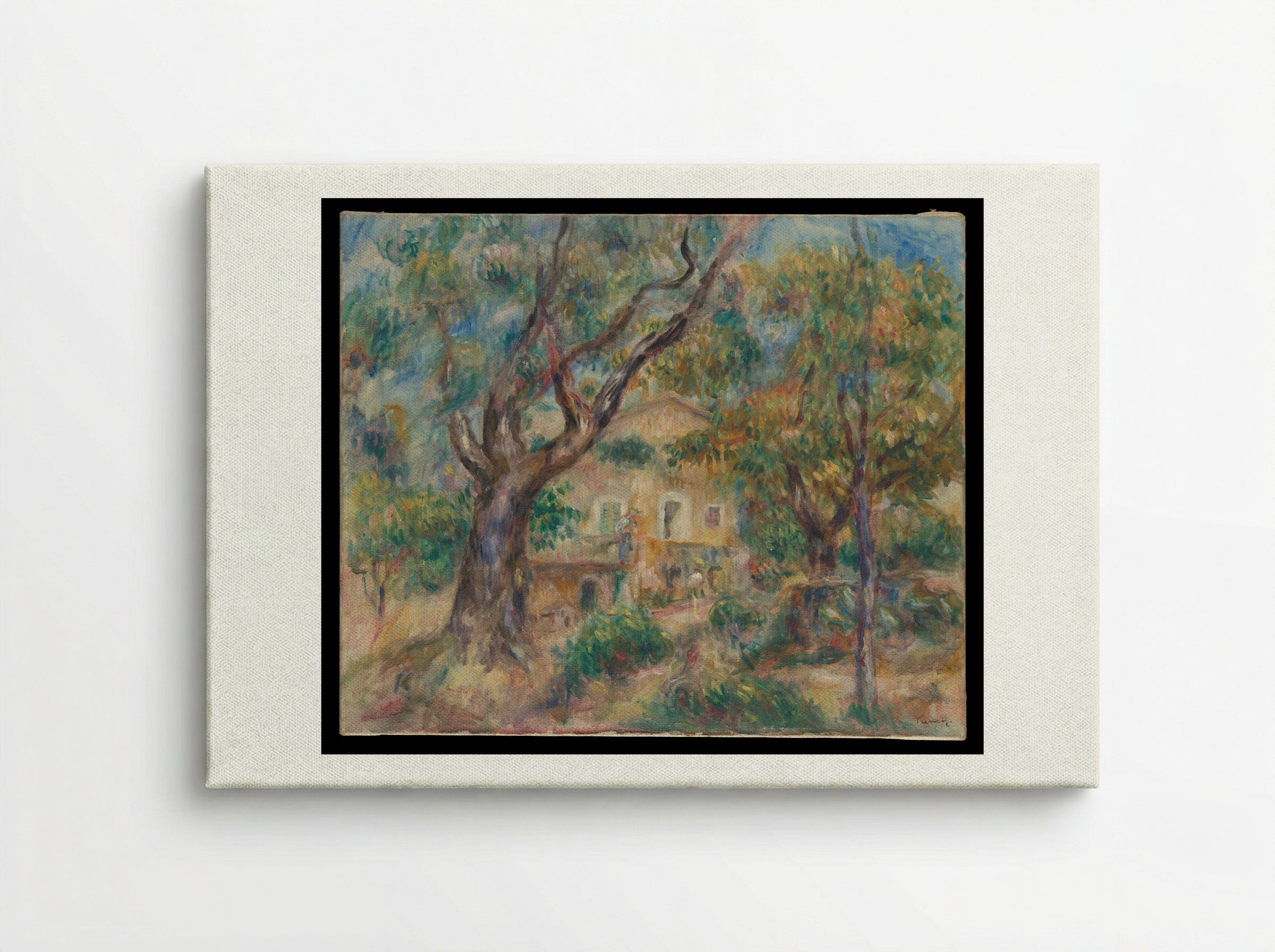 The Farm at Les Collettes, Cagnes - Auguste Renoir - Canvas