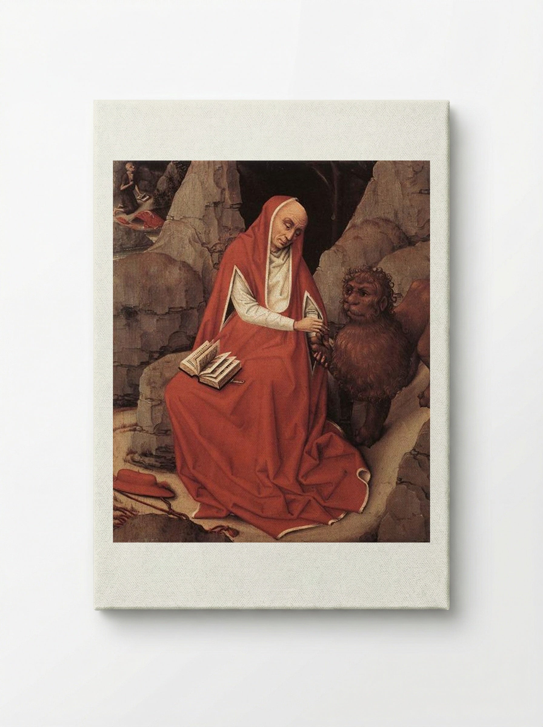 Saint Jerome and the Lion - Rogier van der Weyden - Canvas
