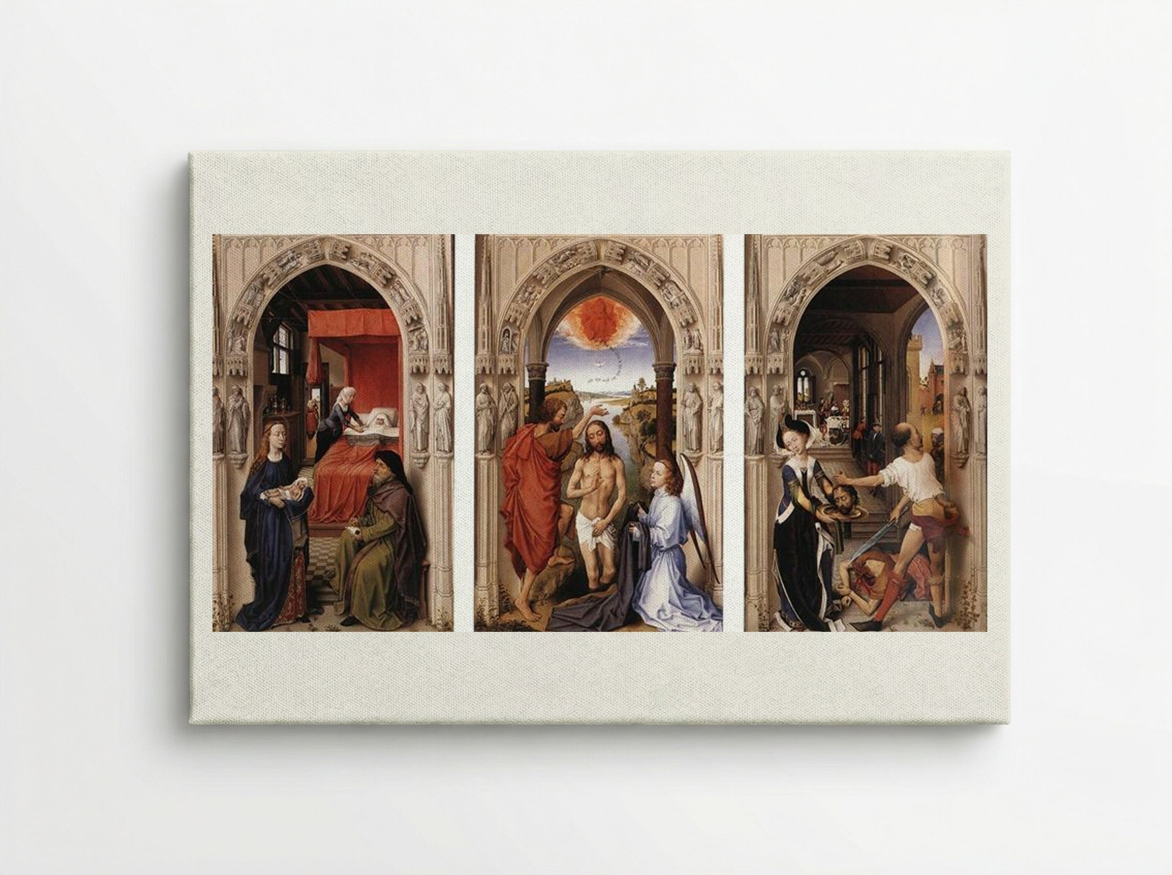 Saint John Altarpiece - Rogier van der Weyden - Canvas