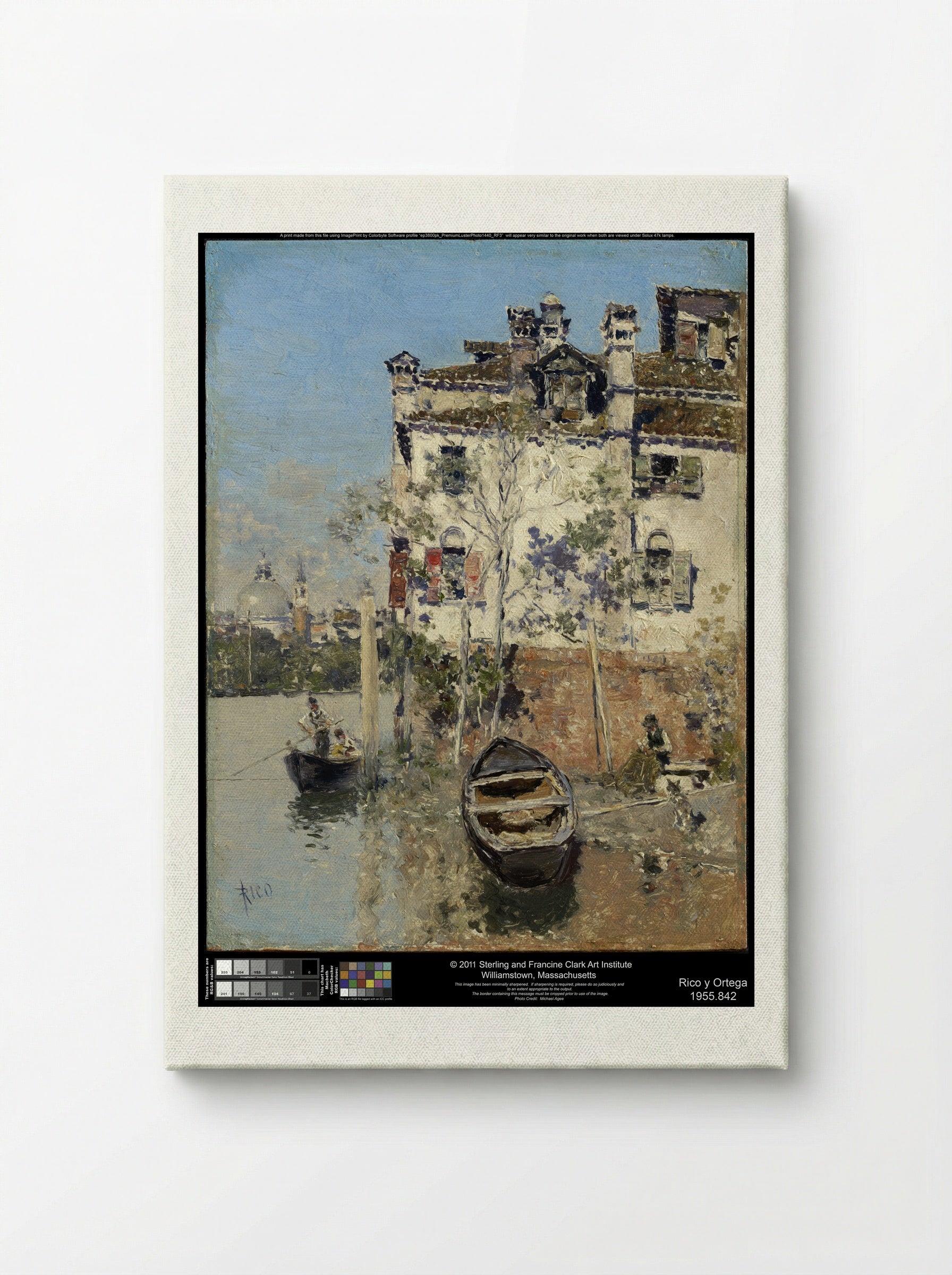 A Canal in Venice - Martín Rico y Ortega - Canvas