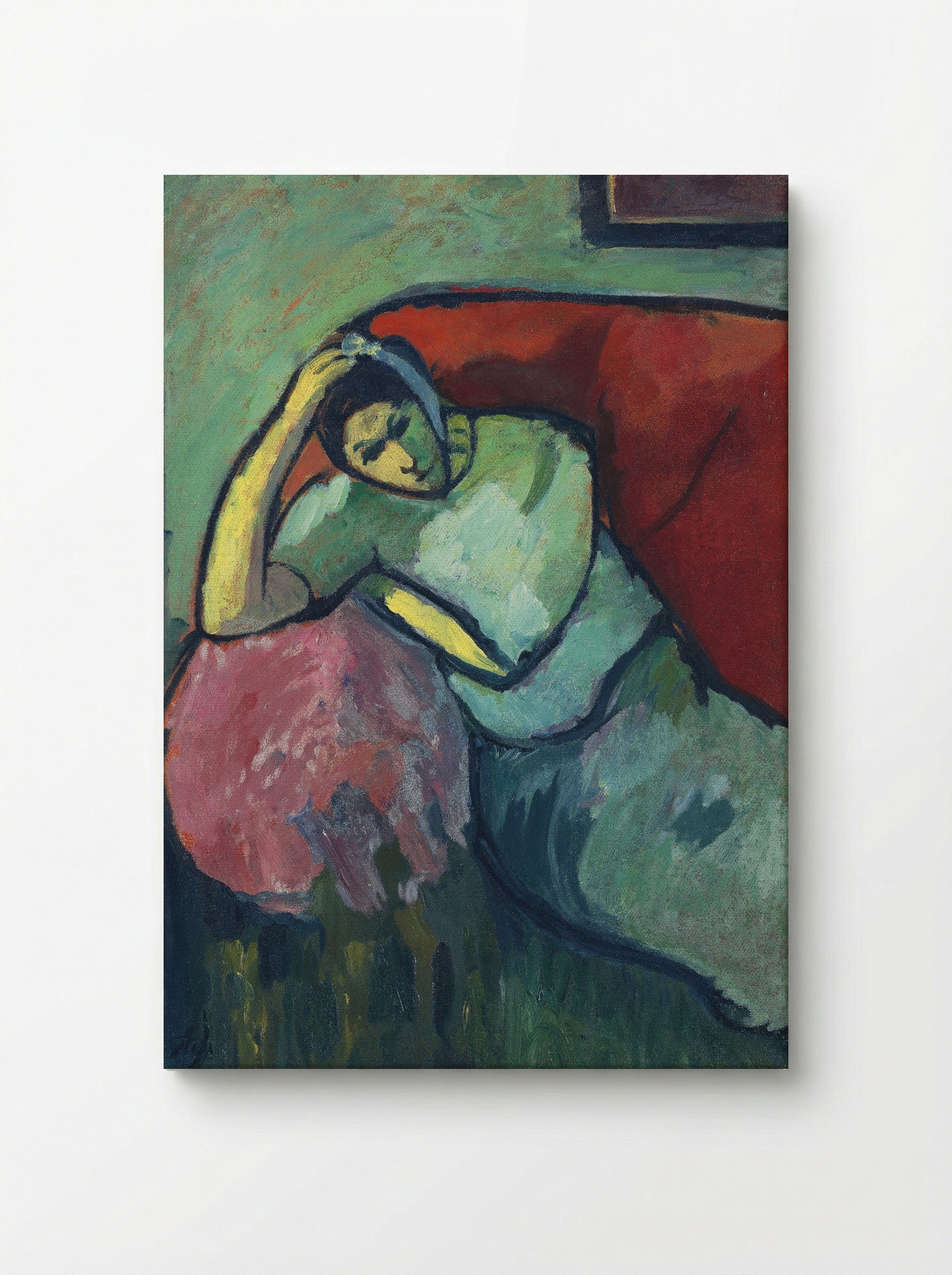 Sitzende Frau - Alexej von Jawlensky - Canvas