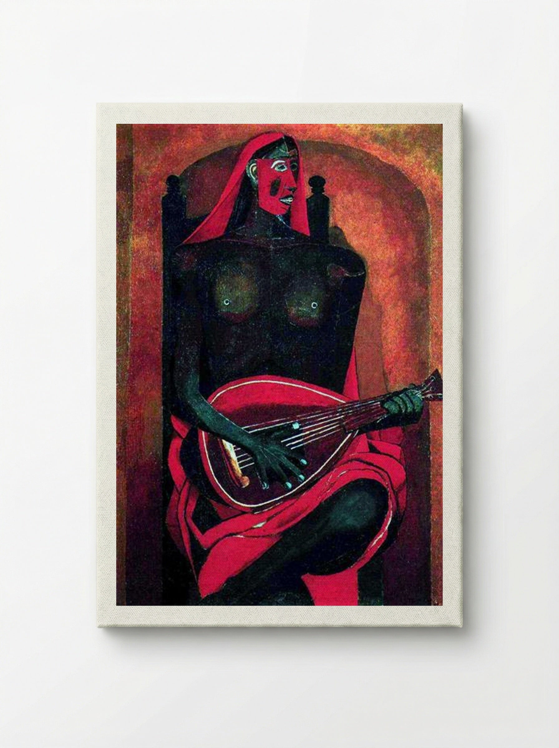 The Woman with Red Mask - Rufino Tamayo - Canvas