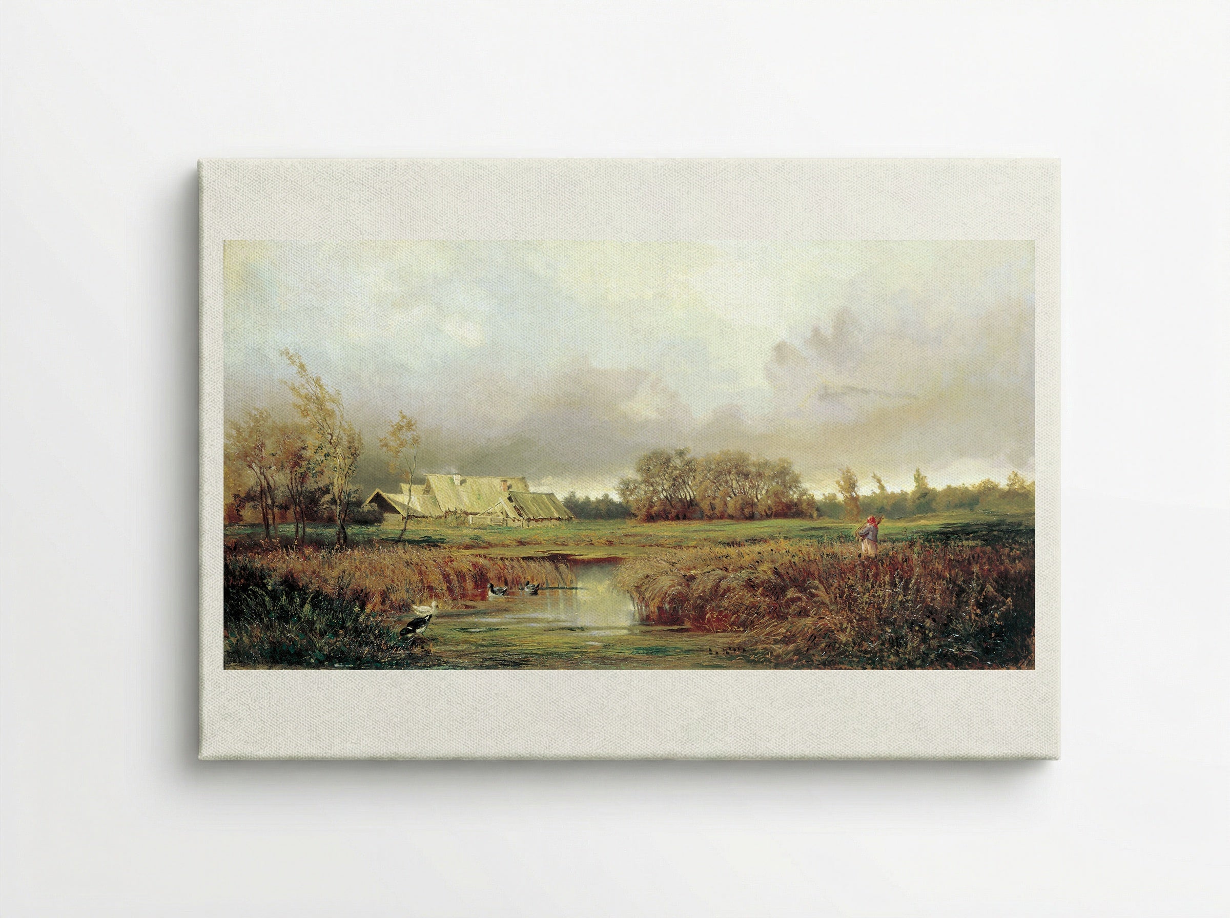 Marsh in Autumn - Efim Volkov - Canvas