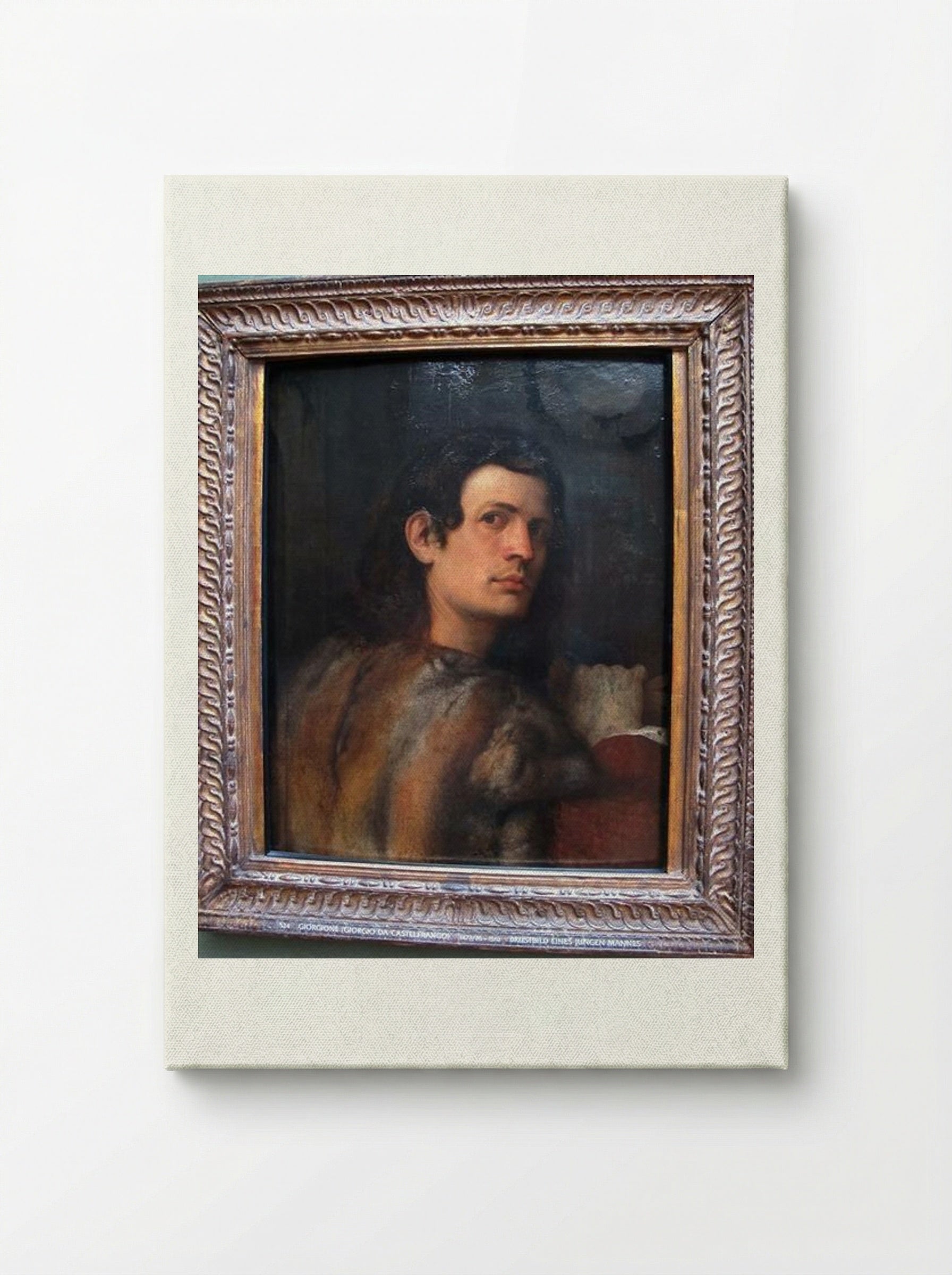 Portrait of a Young Man - Giorgione - Canvas