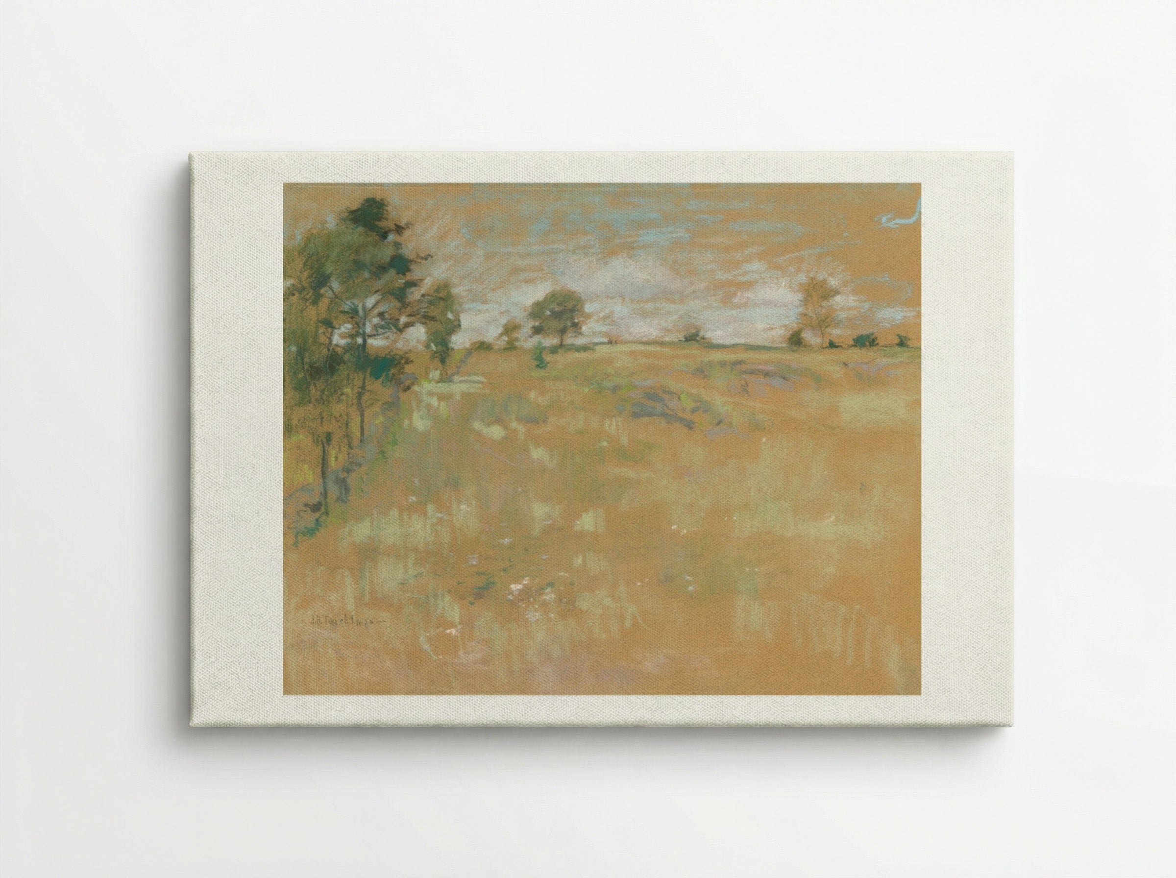 Pastures, Branchville, Connecticut - John Henry Twachtman - Canvas