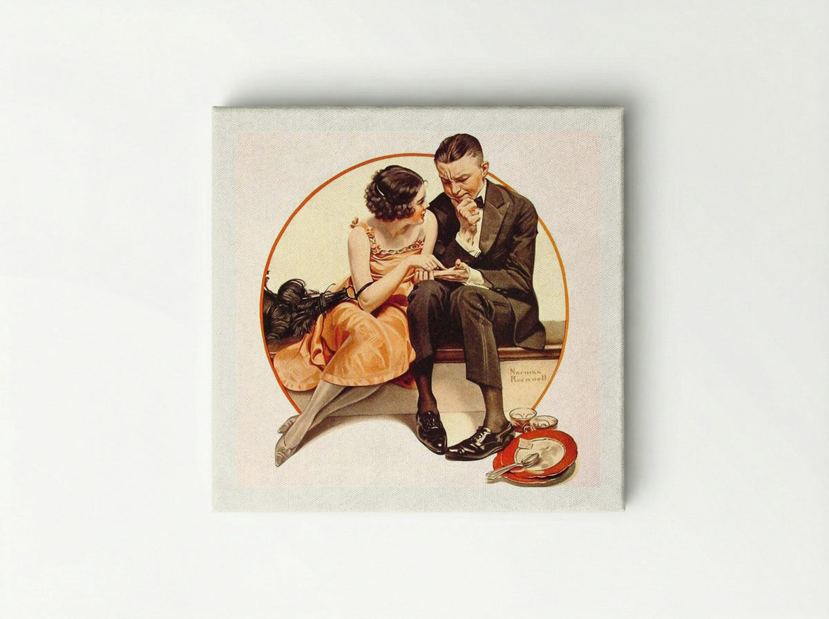 Girl Reading Palm - Norman Rockwell - Canvas