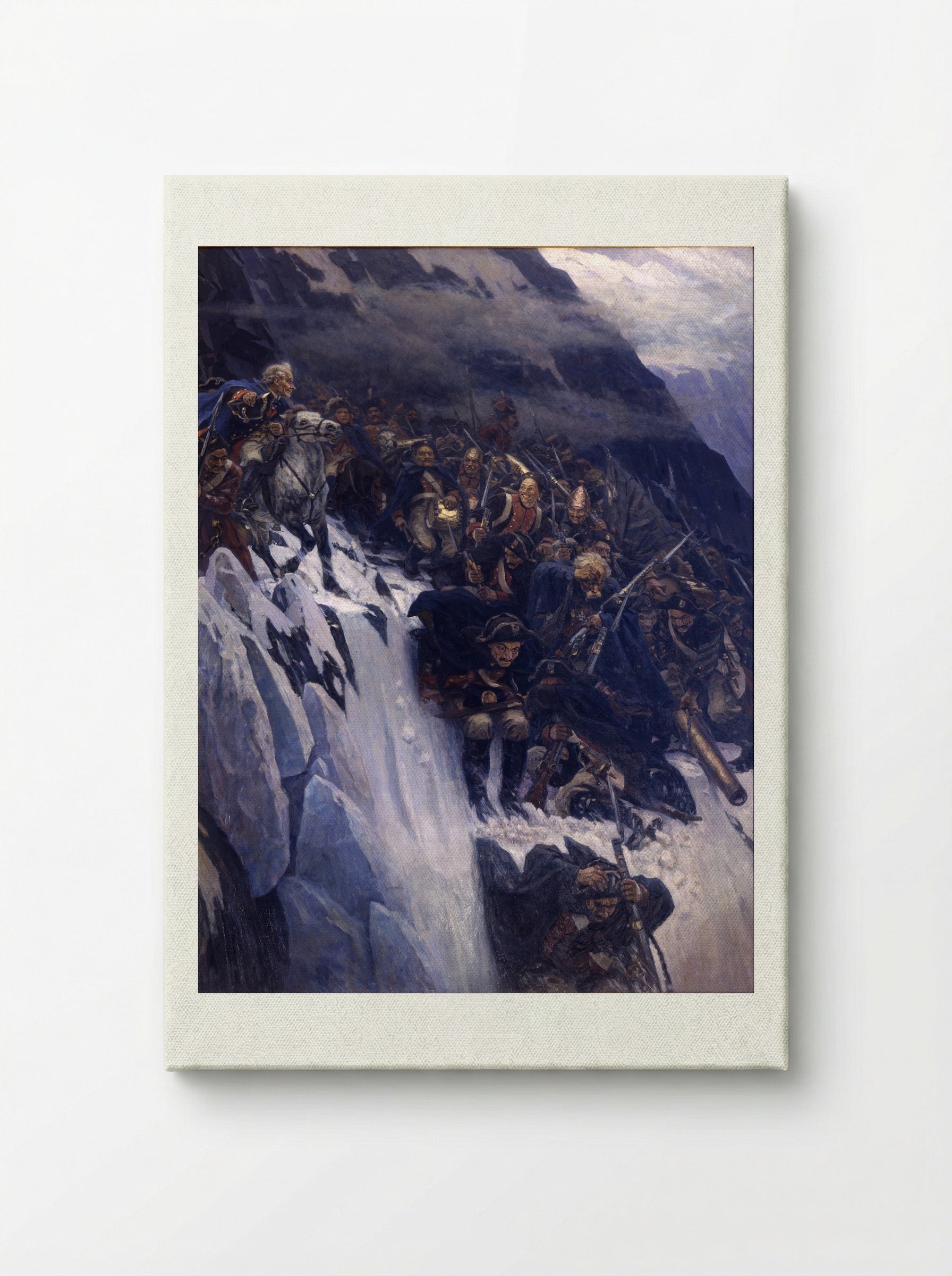 Suvorov Crossing the Alps - Vasily Surikov - Canvas