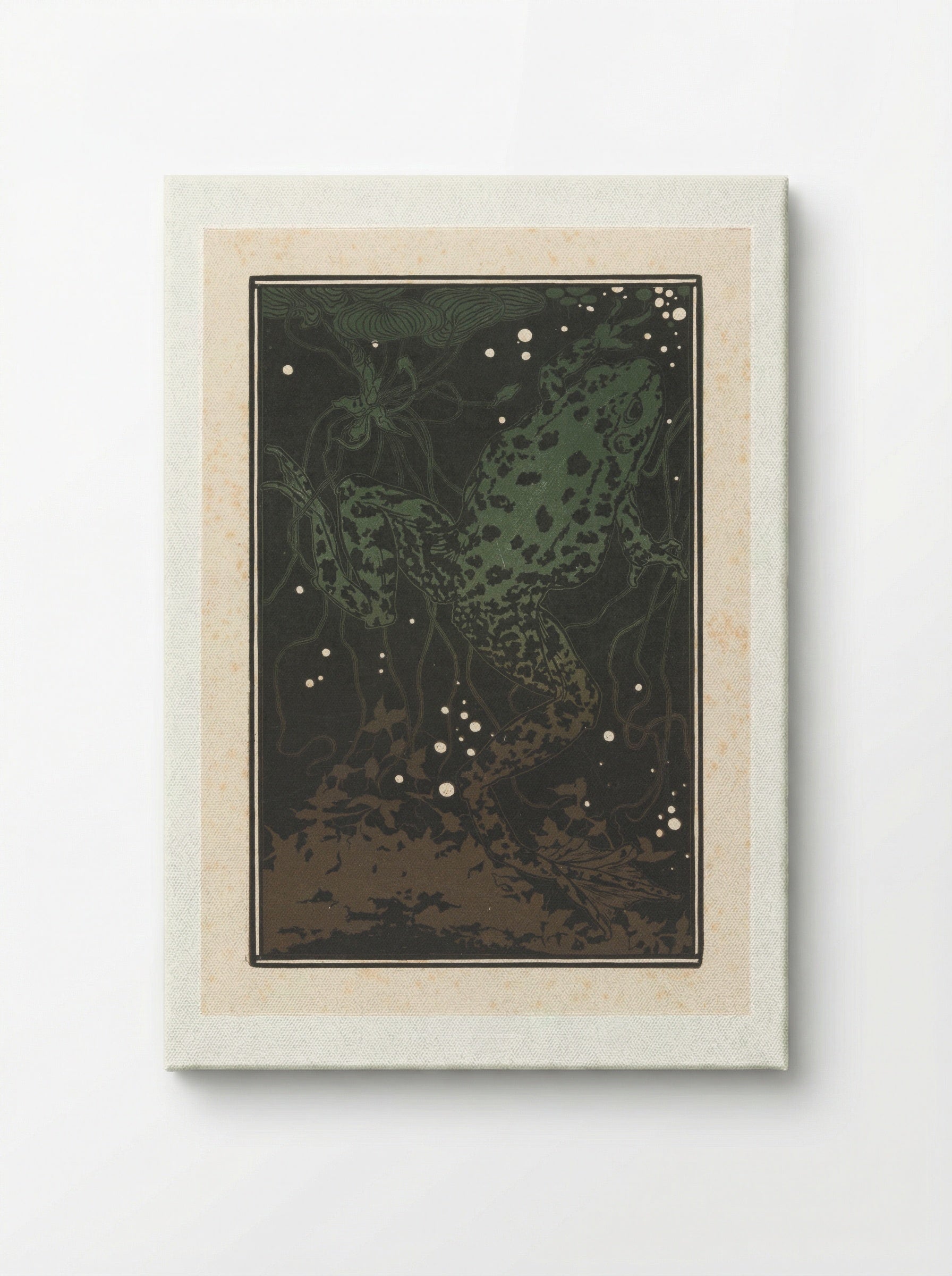 Zwemmende kikker (Swimming Frog) - Julie de Graag - Canvas