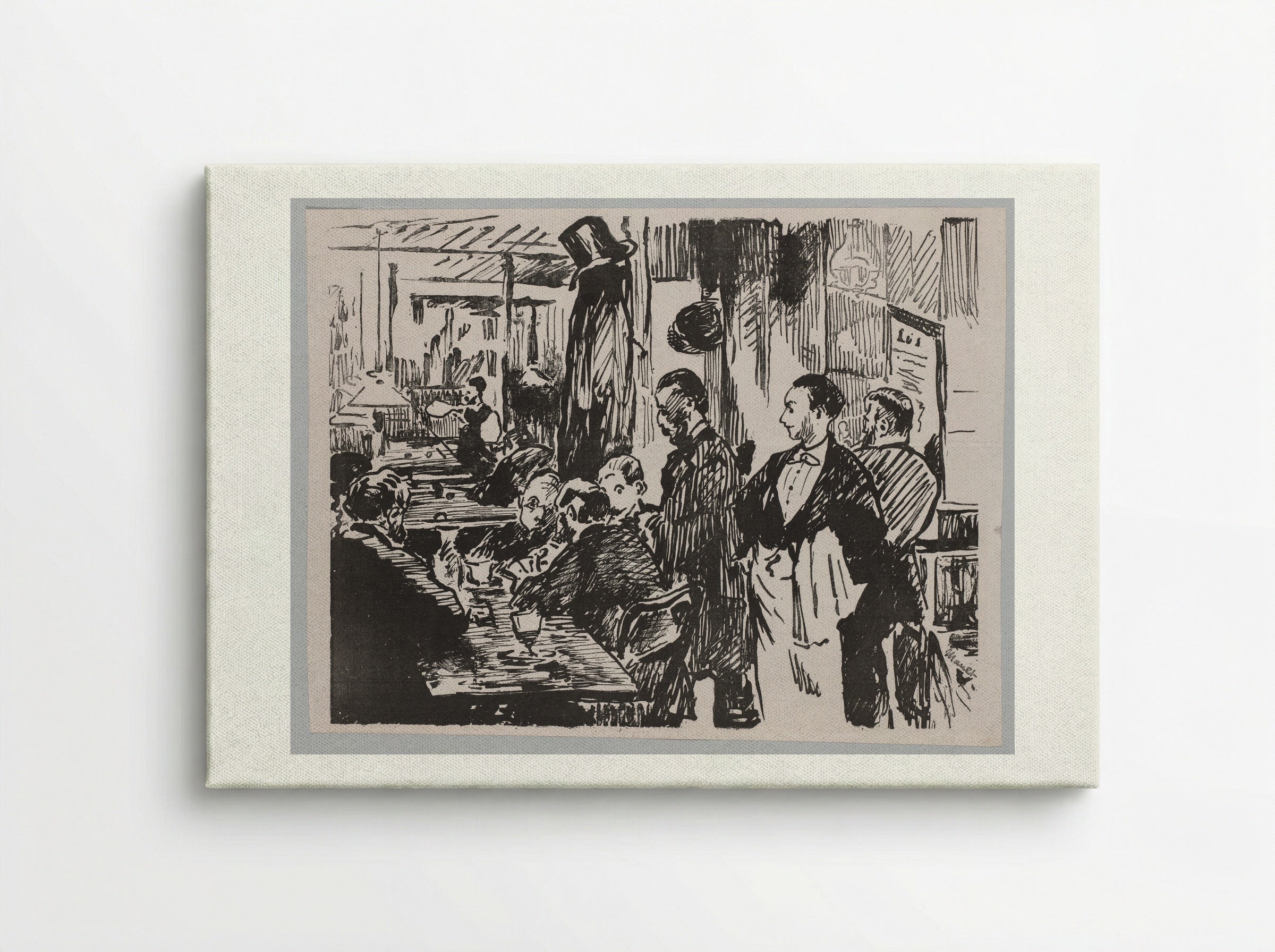 At the Café - Édouard Manet - Canvas