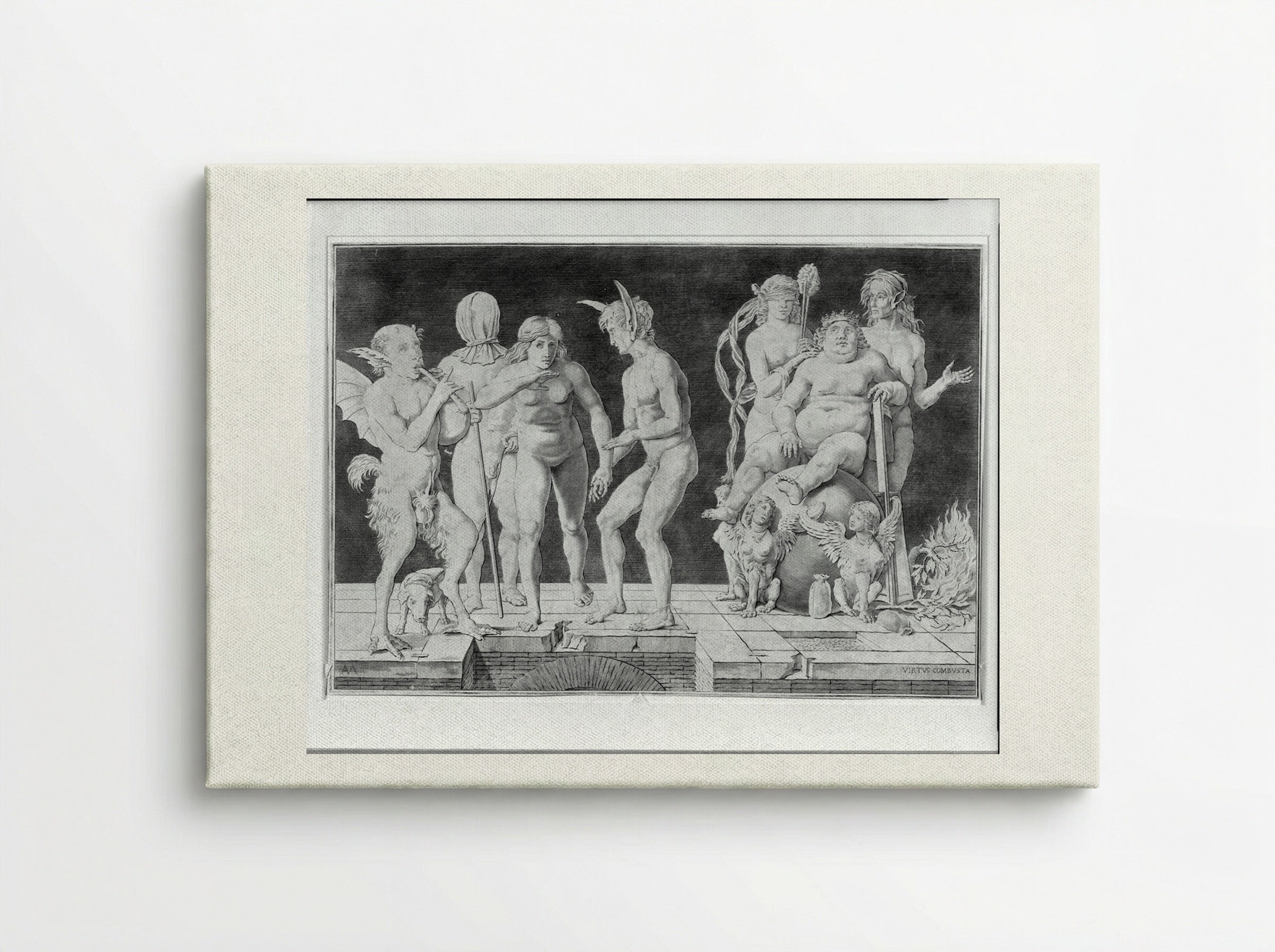 Virtue Combusta - Andrea Mantegna - Canvas