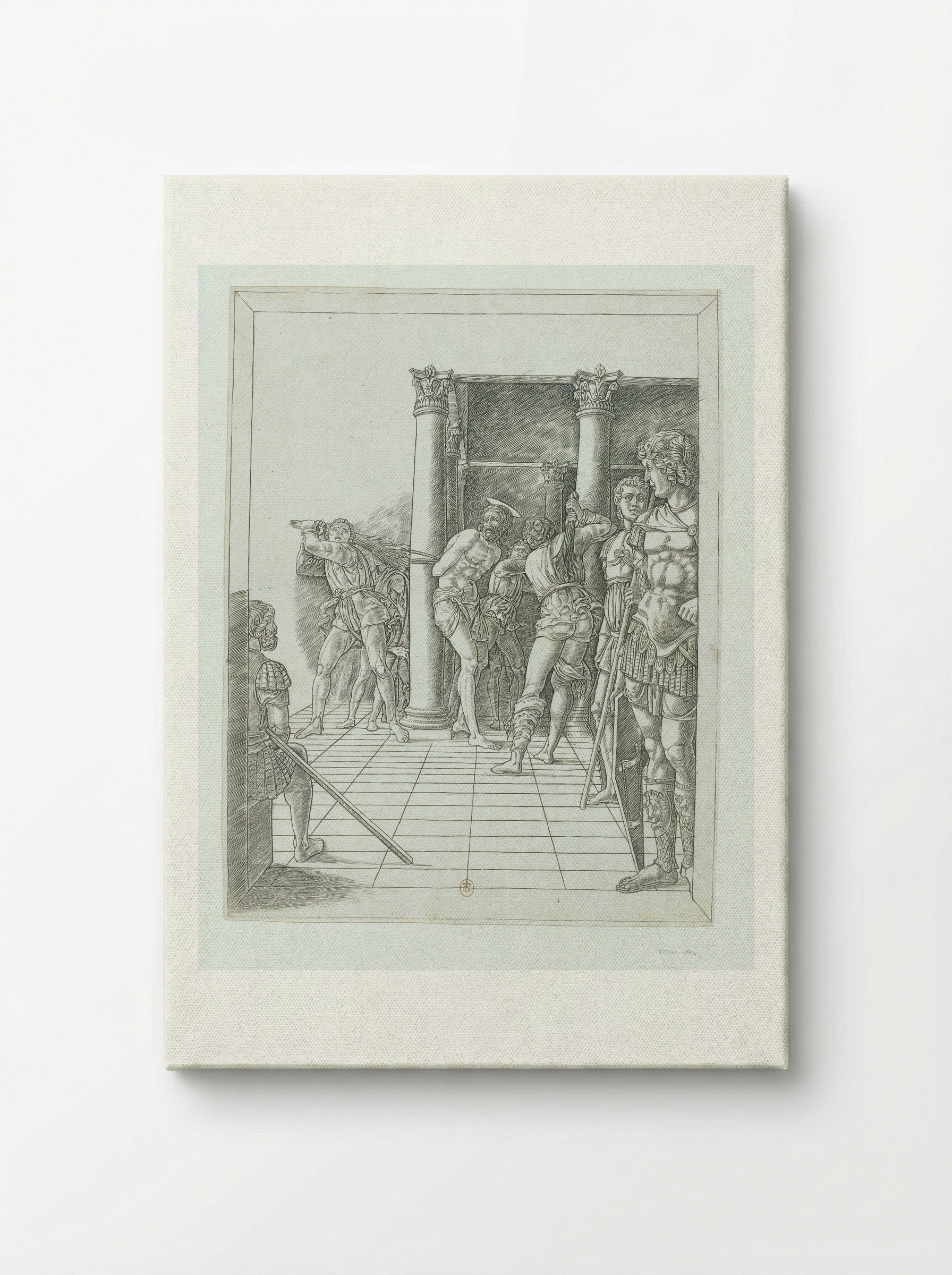 The Flagellation (with the pavement) - Andrea Mantegna - Canvas