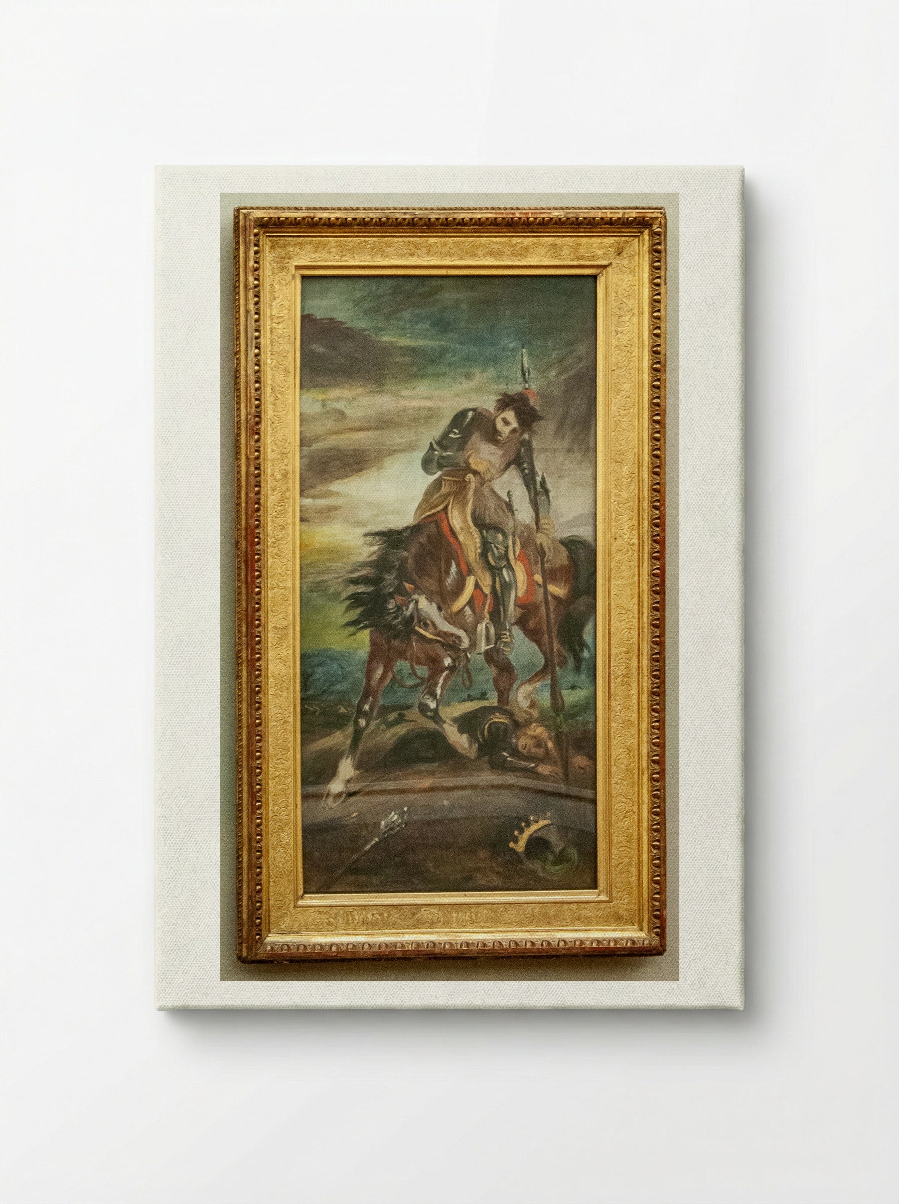 King Rodrigo - Eugène Delacroix - Canvas