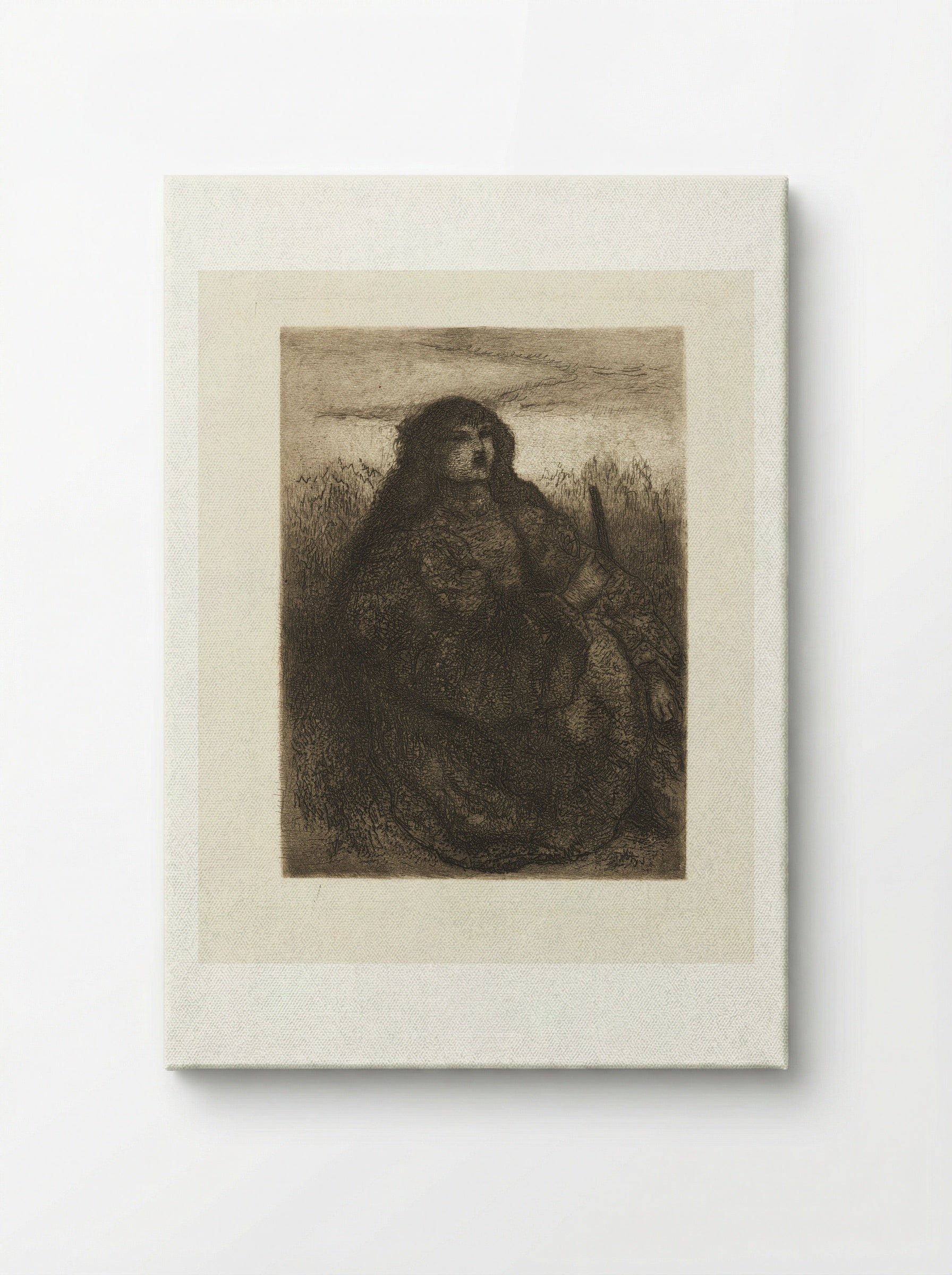 Girl with Distaff - Matthijs Maris - Canvas