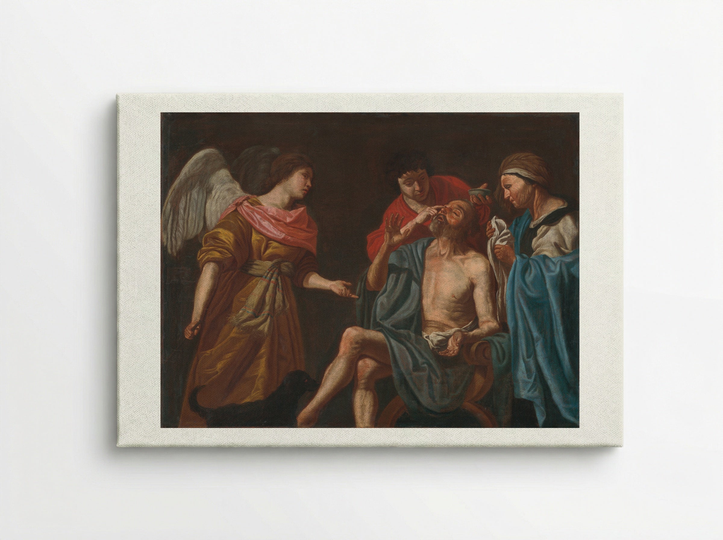 The Healing of Tobit - Matthias Stom - Canvas