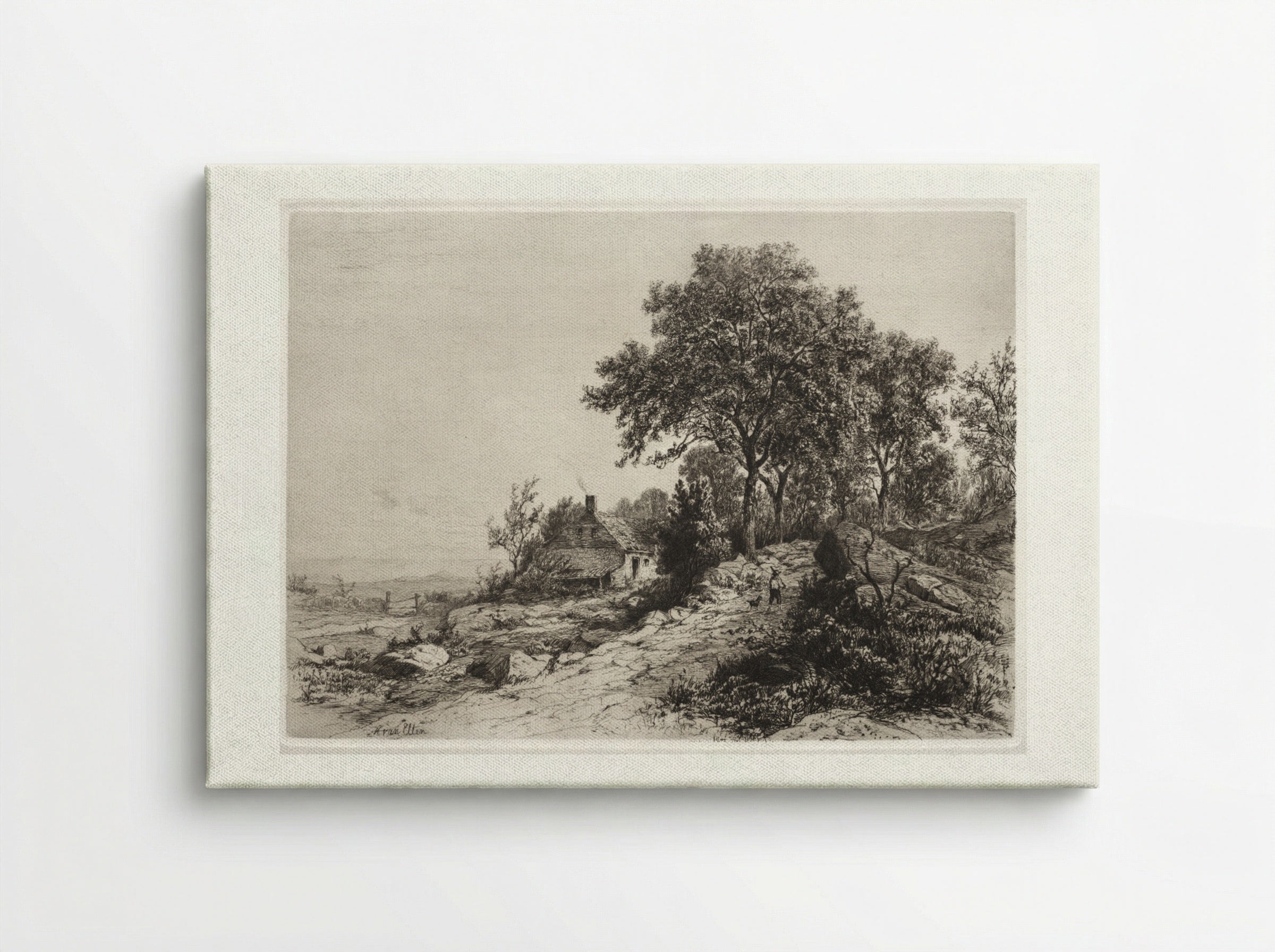 Cottage by the Sea - Hendrik Dirk Kruseman van Elten - Canvas