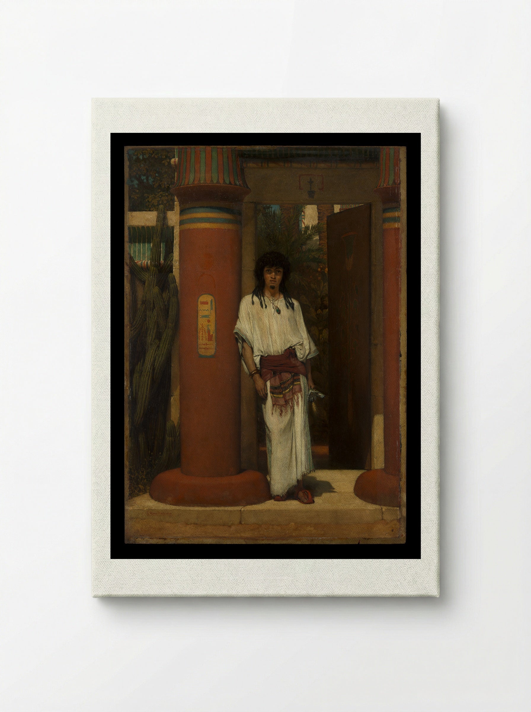 An Egyptian in a Doorway - Sir Lawrence Alma-Tadema - Canvas