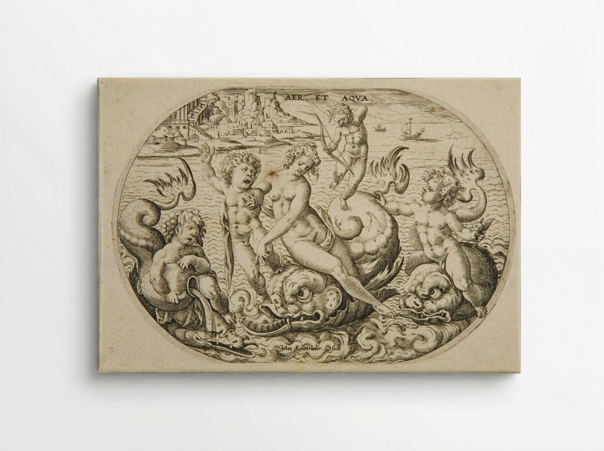 Air and Water - Johann Kellerthaler the Younger - Canvas