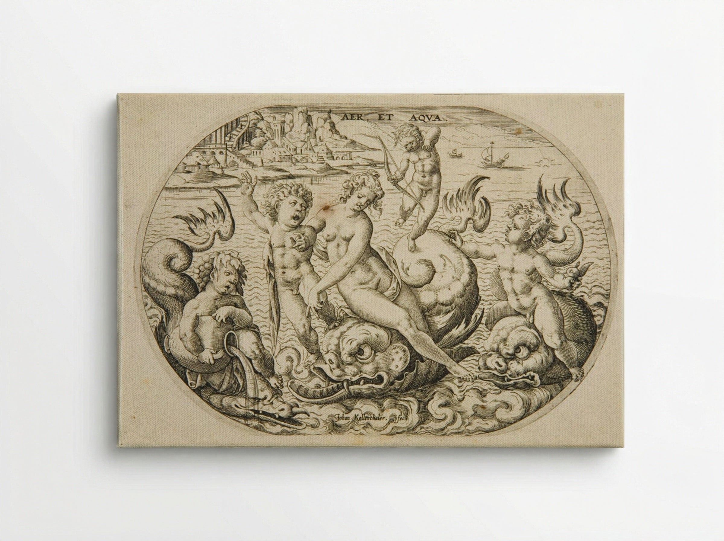 Air and Water - Johann Kellerthaler the Younger - Canvas