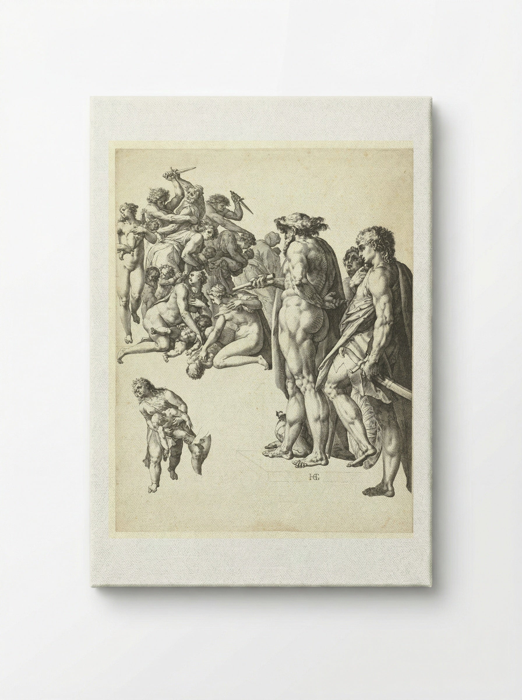 The Massacre of the Innocents - Hendrick Goltzius - Canvas