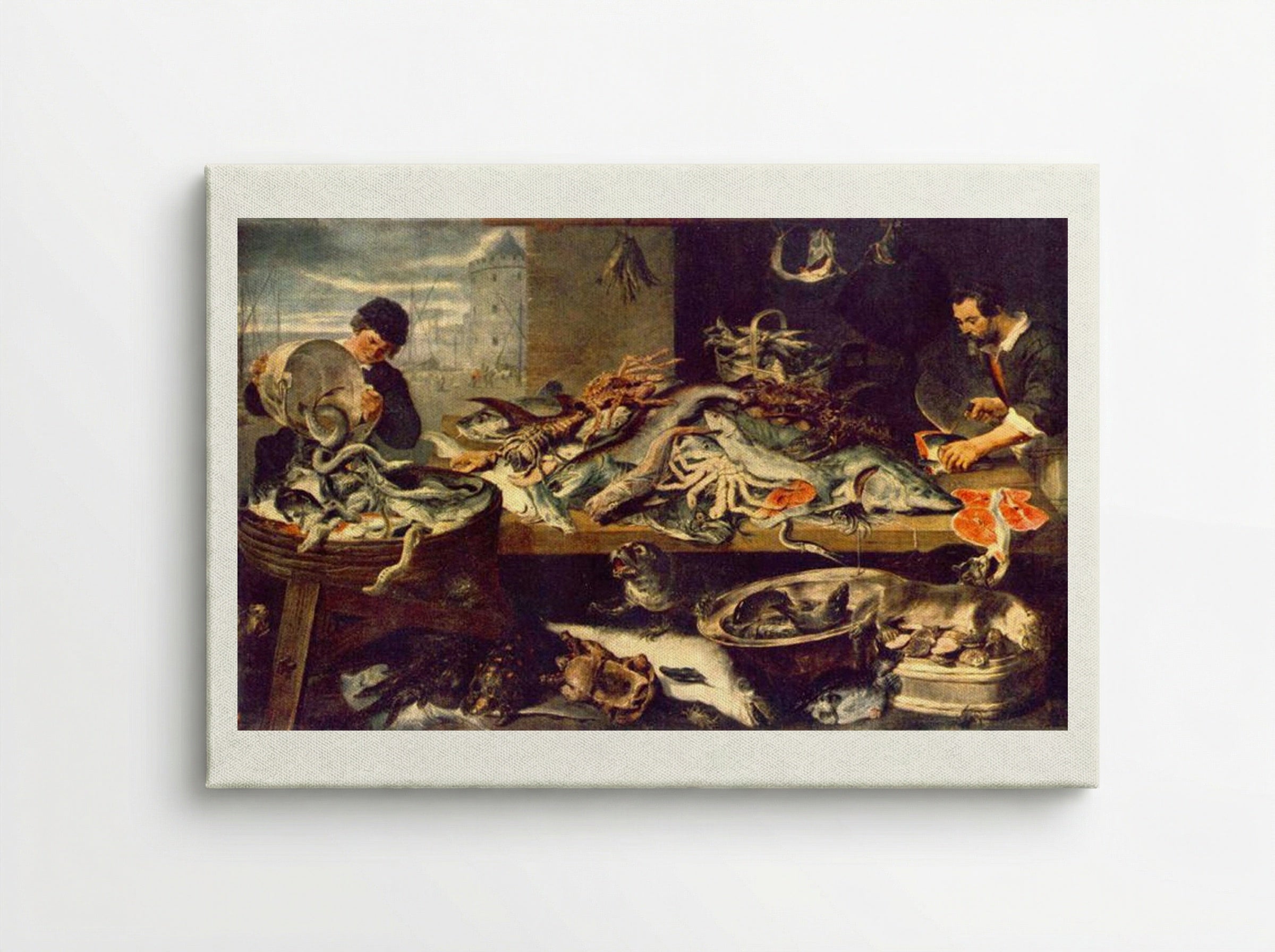 Fish Shop - Frans Snyders - Canvas