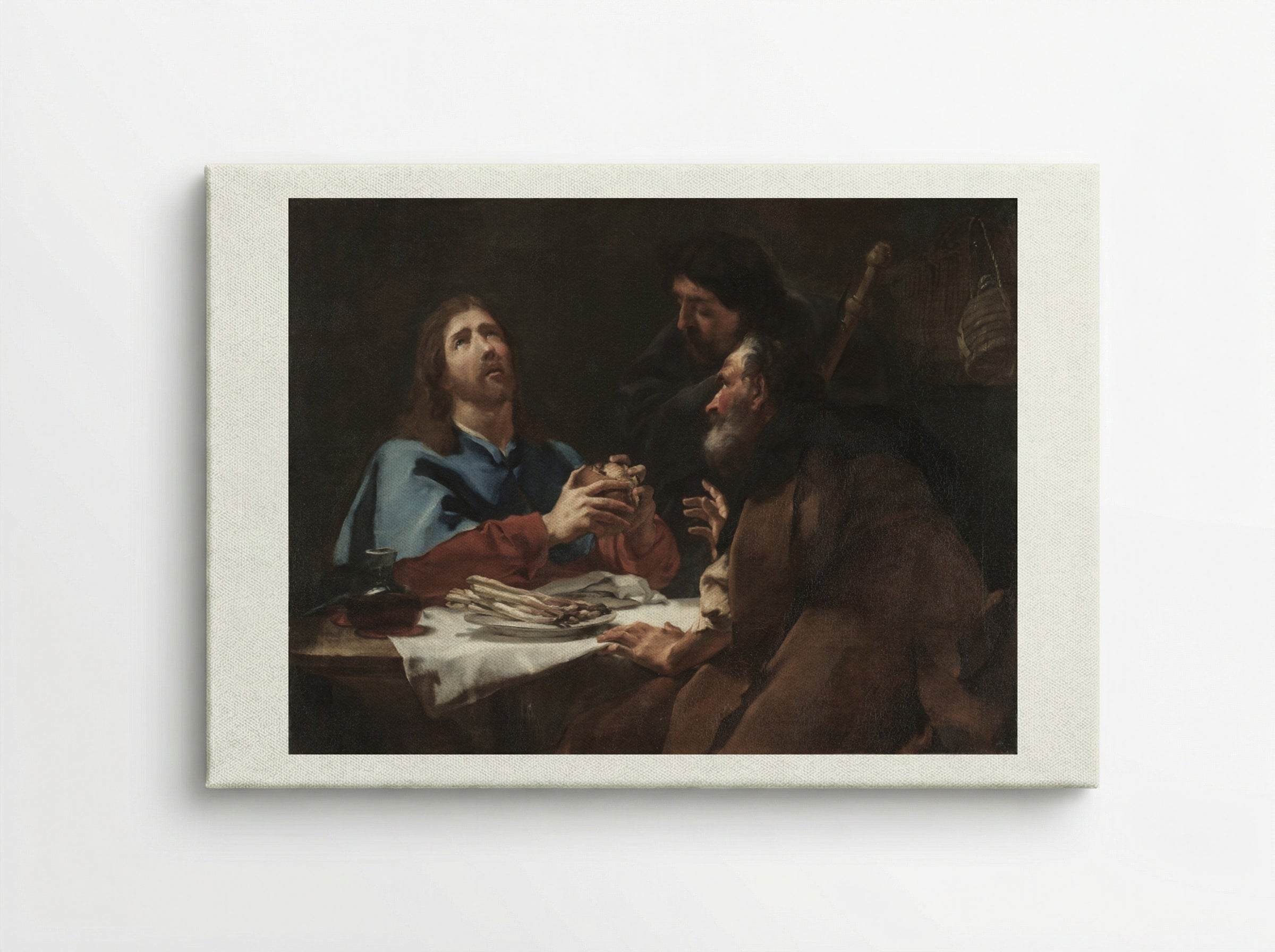 The Supper at Emmaus - Giovanni Battista Piazzetta - Canvas