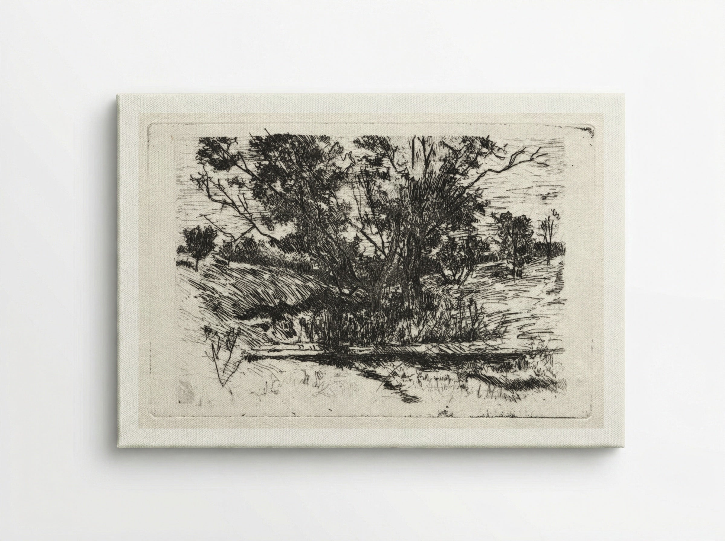 Landscape near Cincinnati - John Henry Twachtman - Canvas