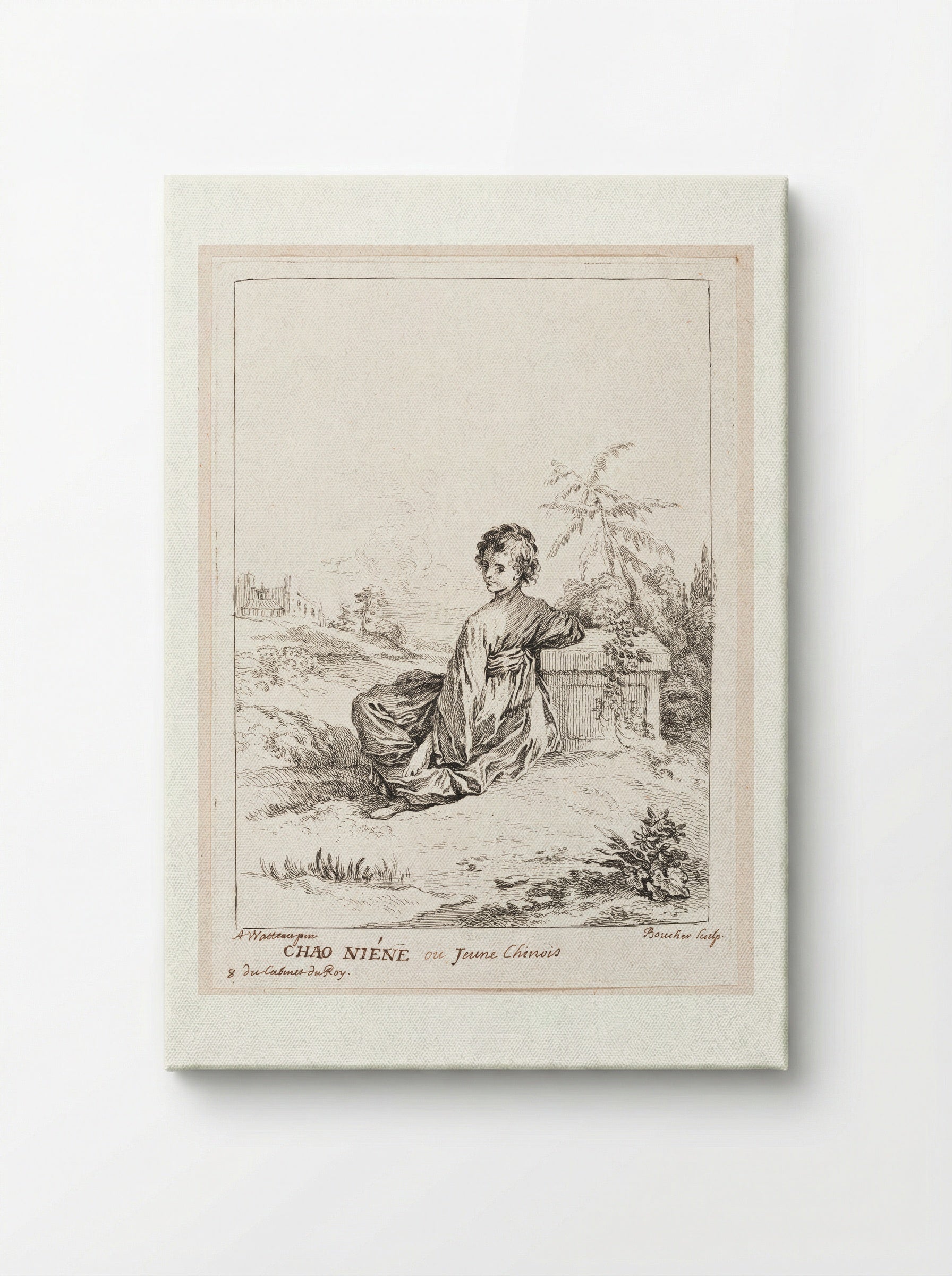 Chao Niene or Young Chinese Boy - François Boucher - Canvas