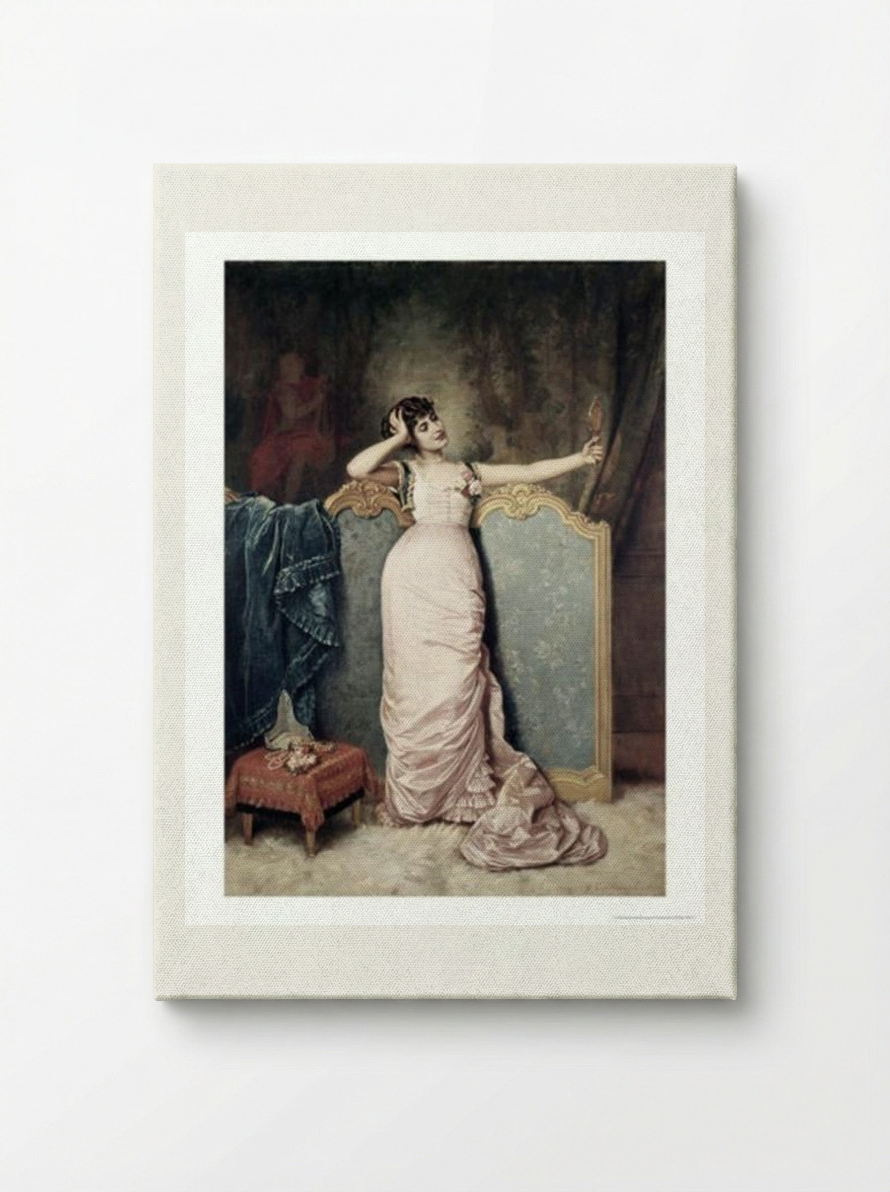 Admiring Herself - Auguste Toulmouche - Canvas