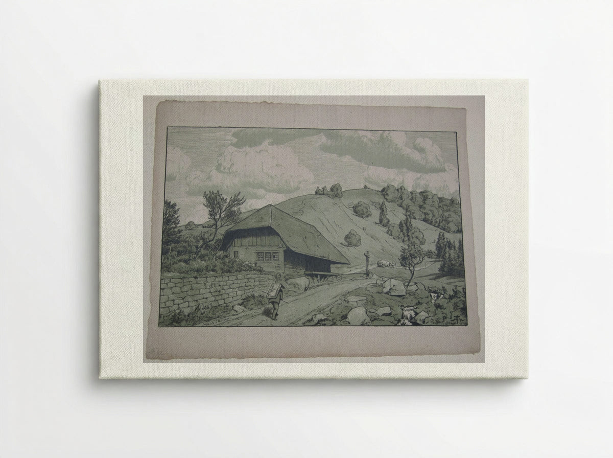 Black Forest House near Happach - Hans Thoma - Canvas