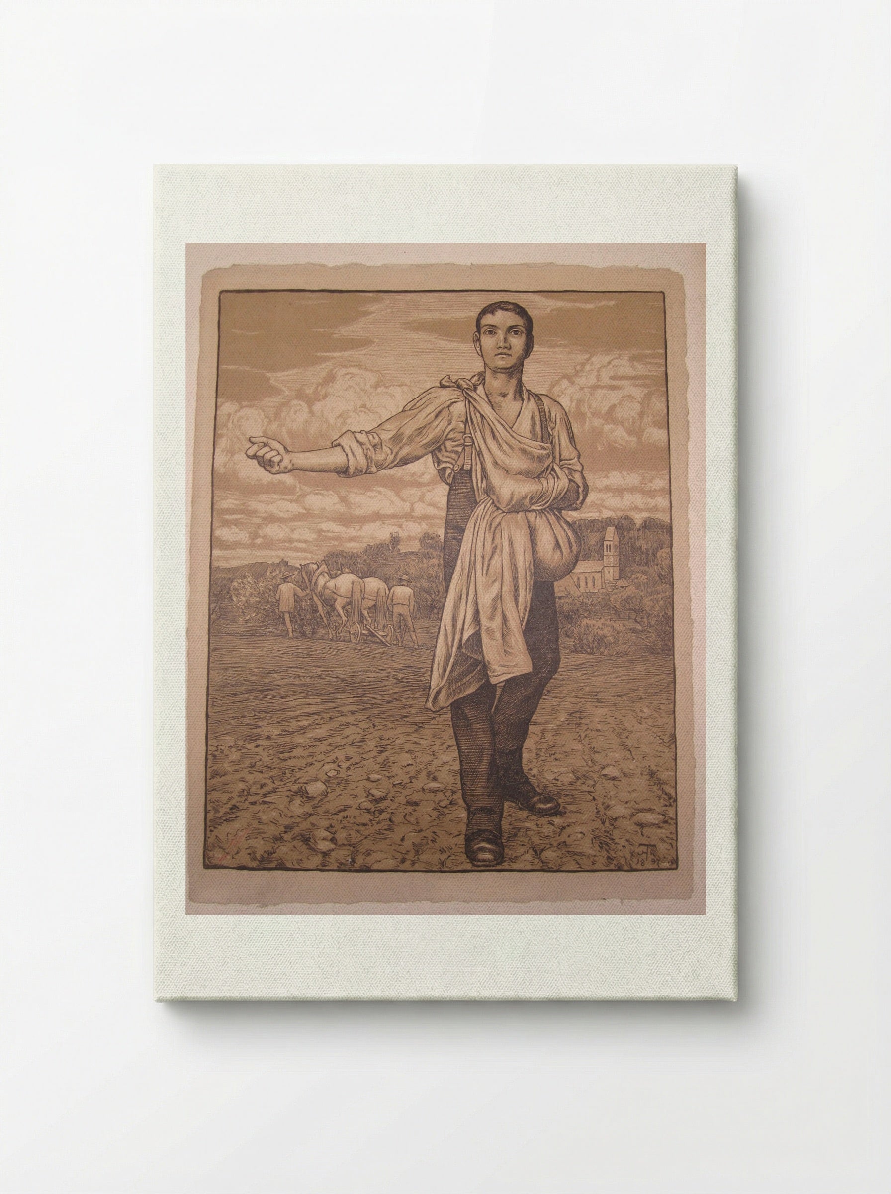 The Sower I - Hans Thoma - Canvas