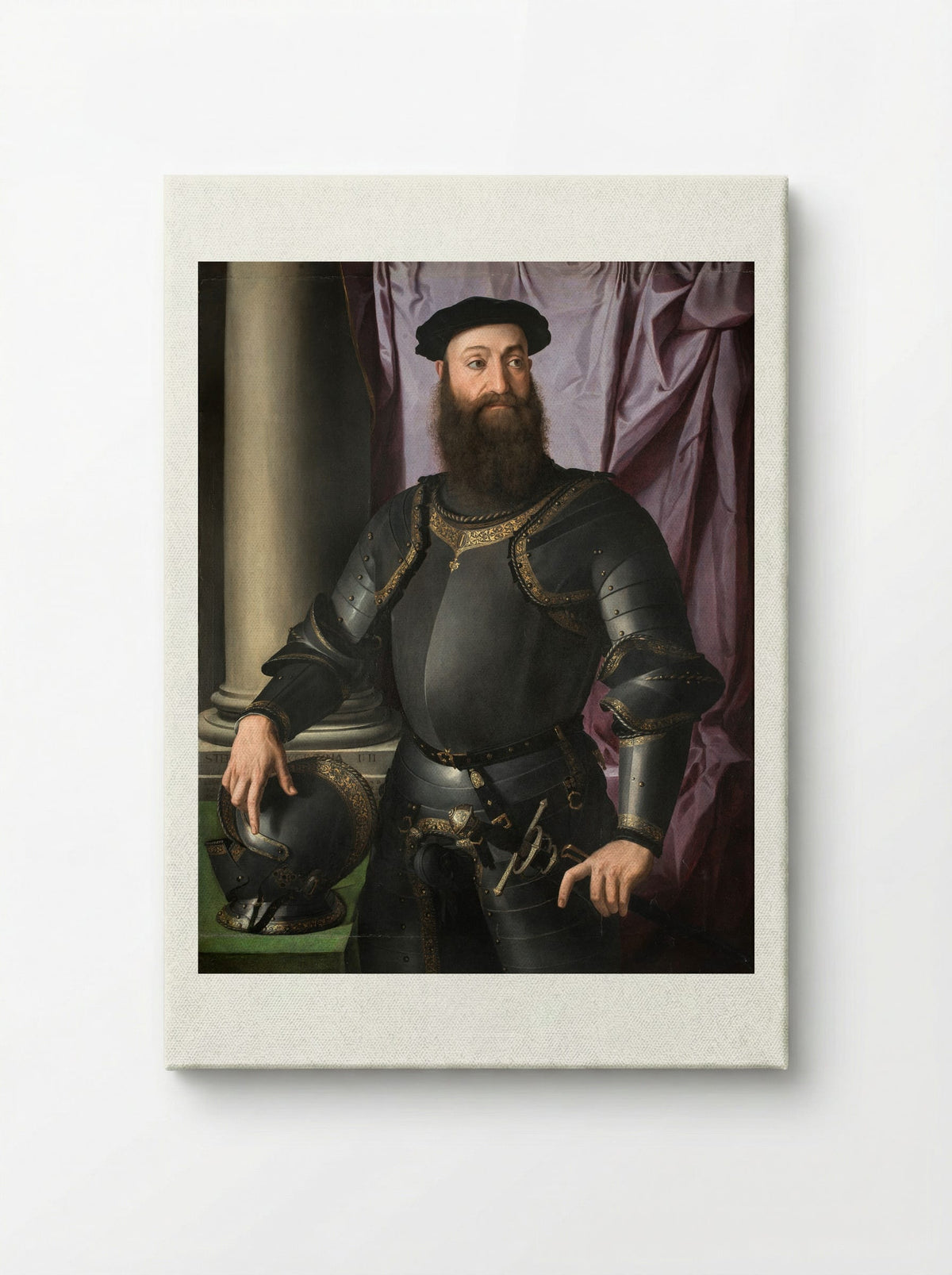 Portrait of Stefano IV Colonna - Agnolo Bronzino - Canvas