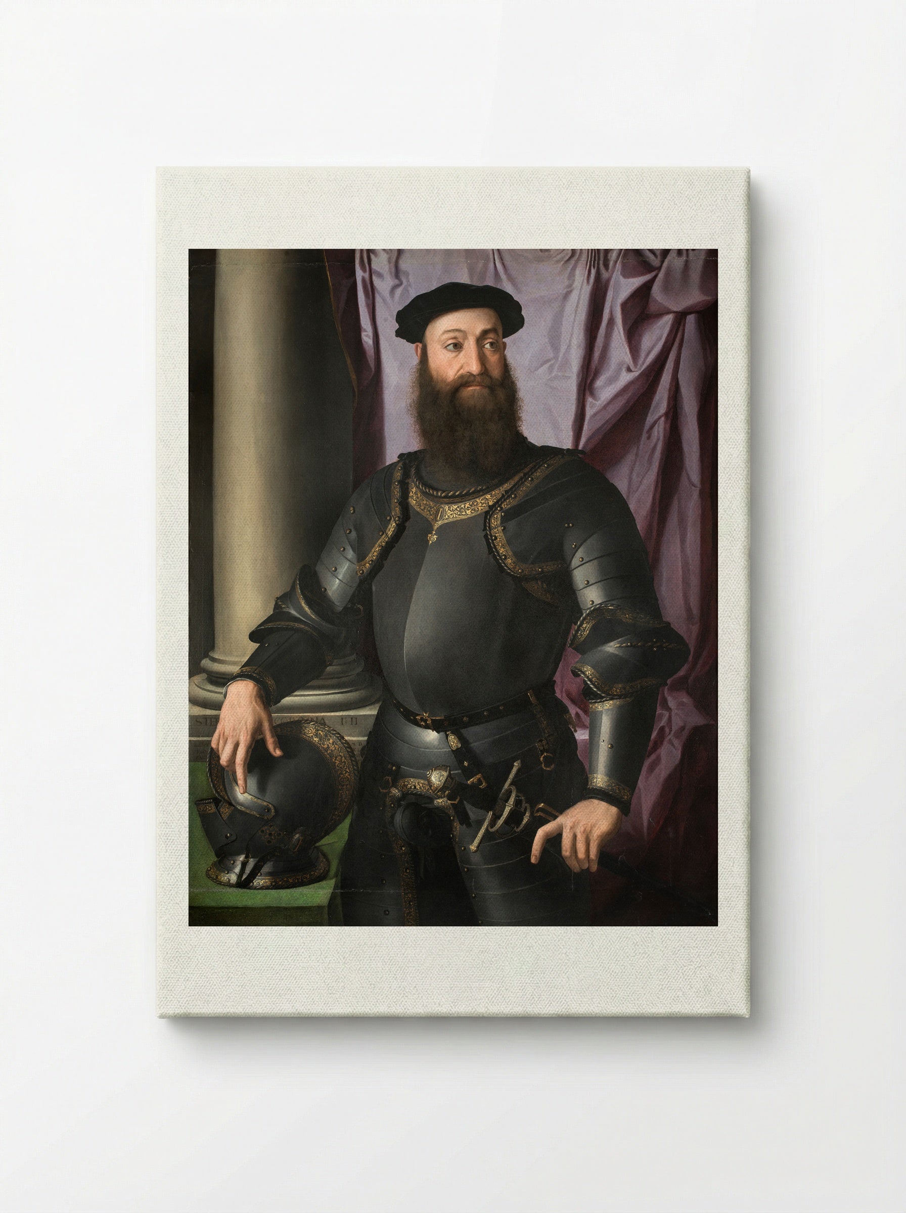Portrait of Stefano IV Colonna - Agnolo Bronzino - Canvas