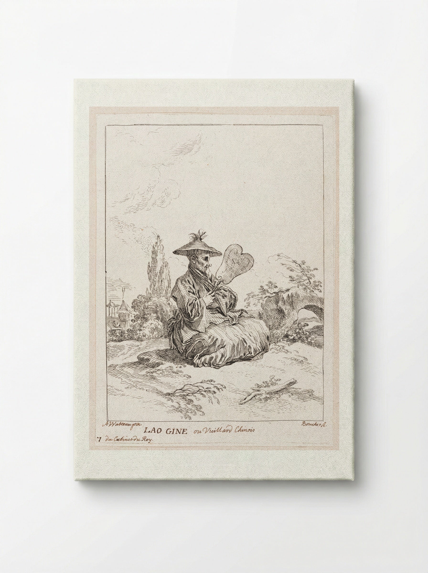 Lao Gine ou Vieillard Chinois - François Boucher - Canvas